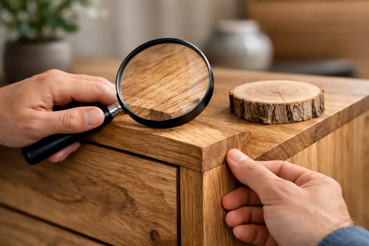 Wie erkennt man Echtholzmöbel? Klare Merkmale