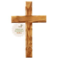 Schlichtes Wandkreuz aus Olivenholz