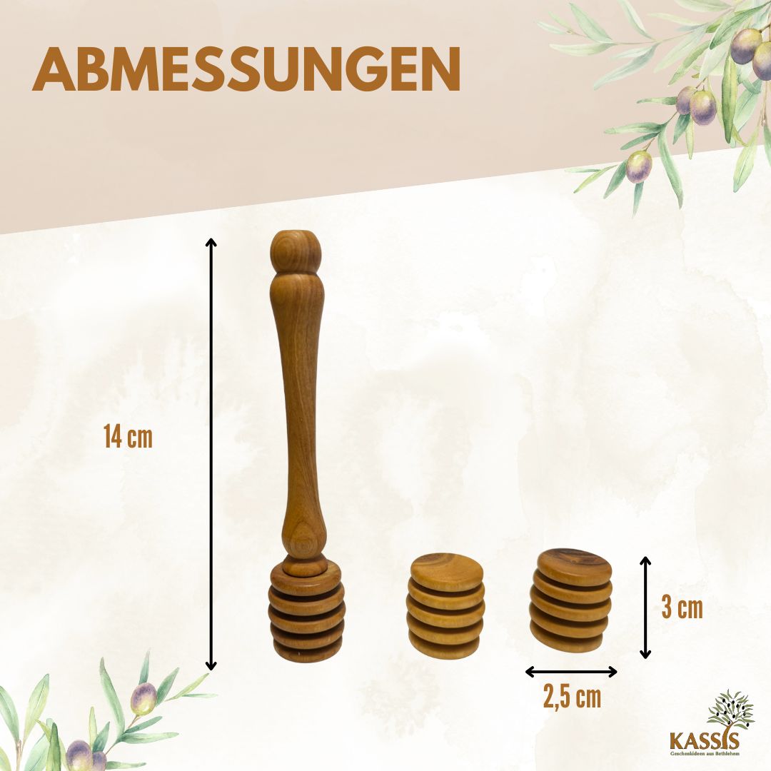 Olivenholz Honiglöffel mit zwei Ersatzköpfen