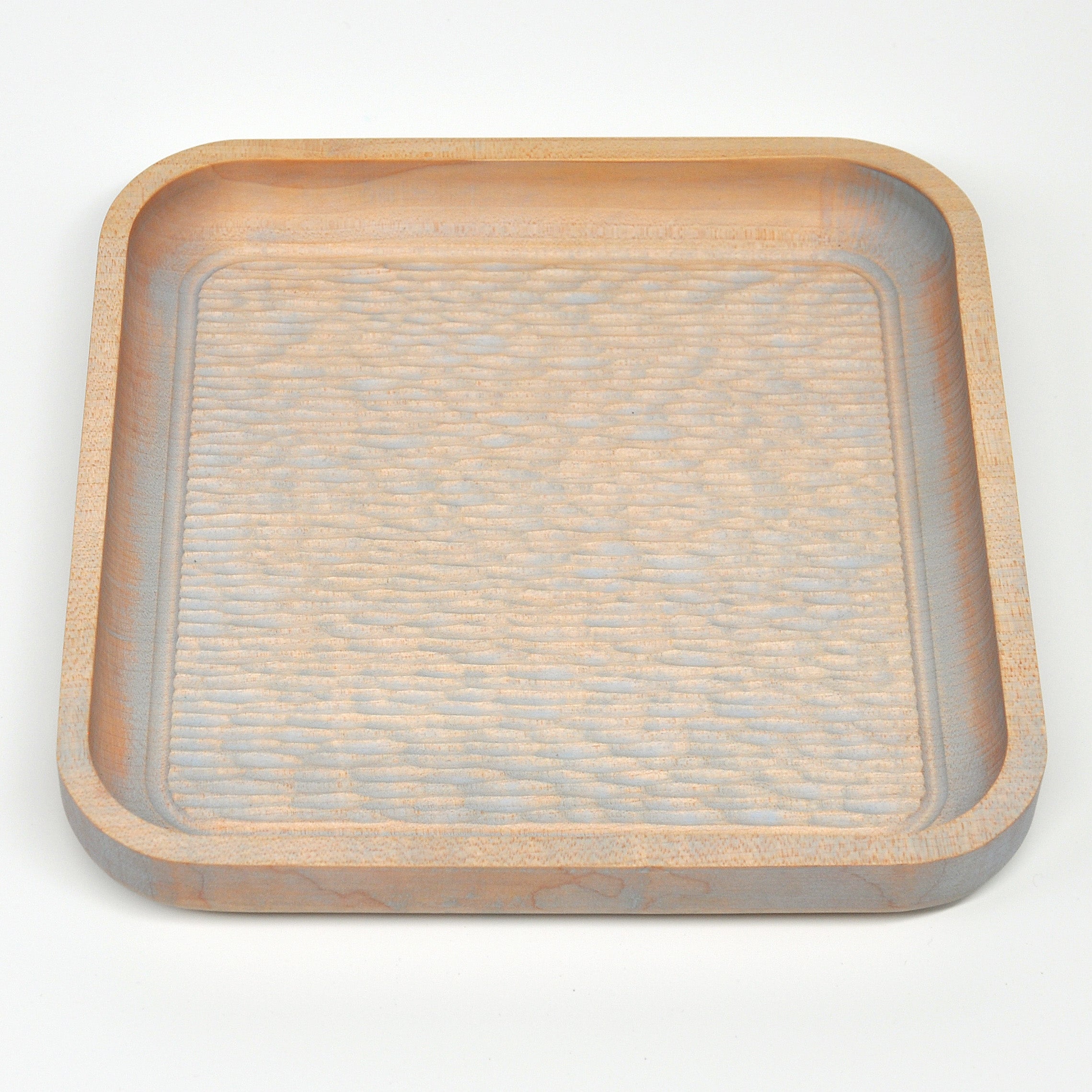 Holzschale Ahorn – Unikat aus Massivholz nordic blue