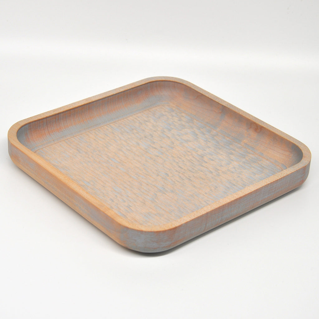 Holzschale Ahorn – Unikat aus Massivholz nordic blue