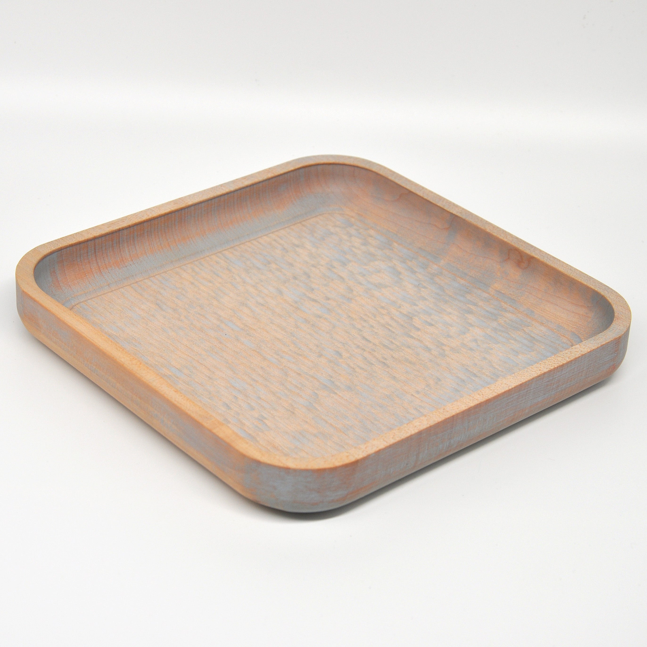 Holzschale Ahorn – Unikat aus Massivholz nordic blue