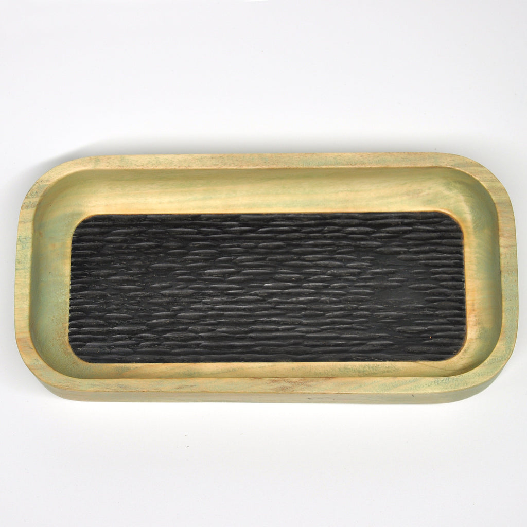 Holzschale Ahorn – Unikat aus Massivholz green black