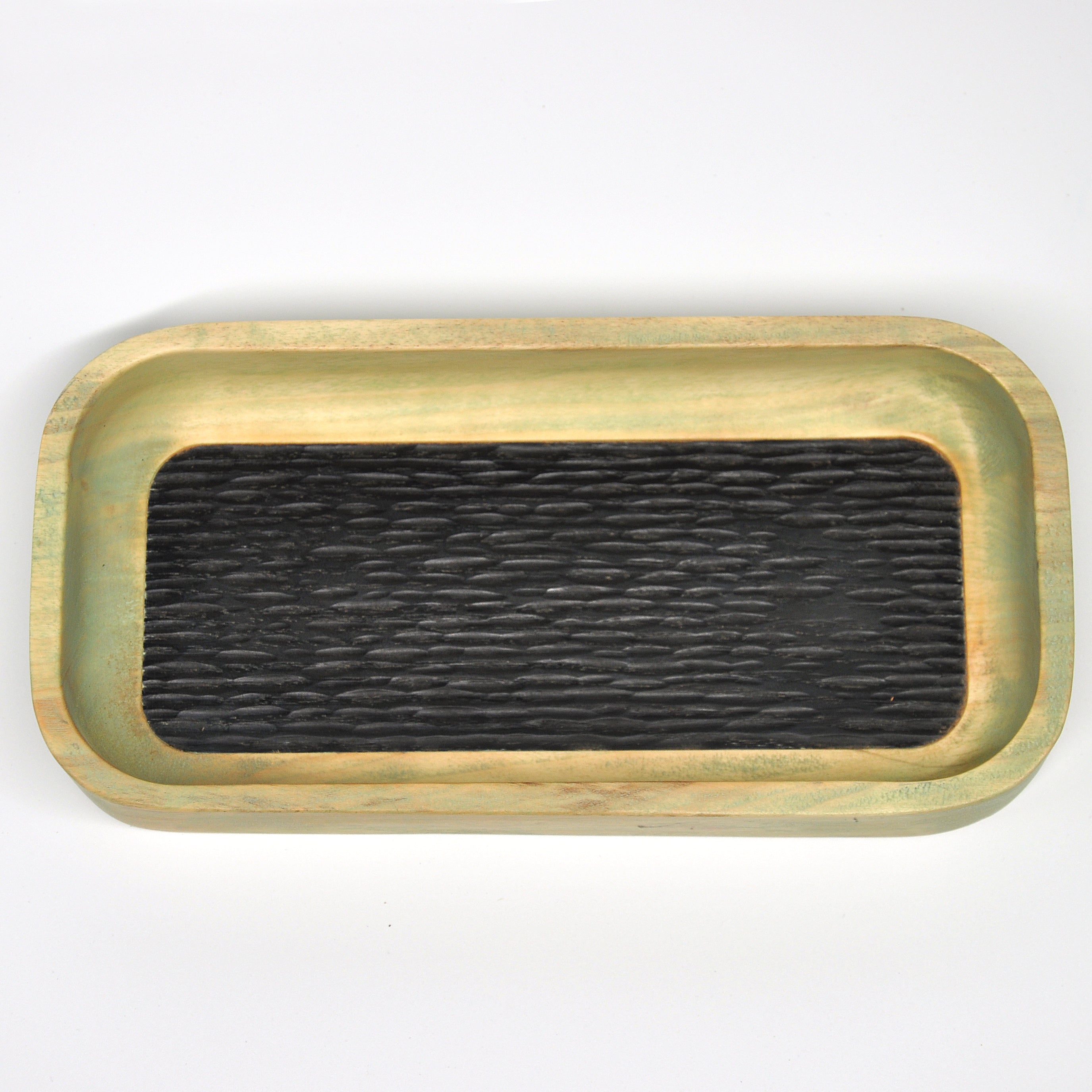 Holzschale Ahorn – Unikat aus Massivholz green black