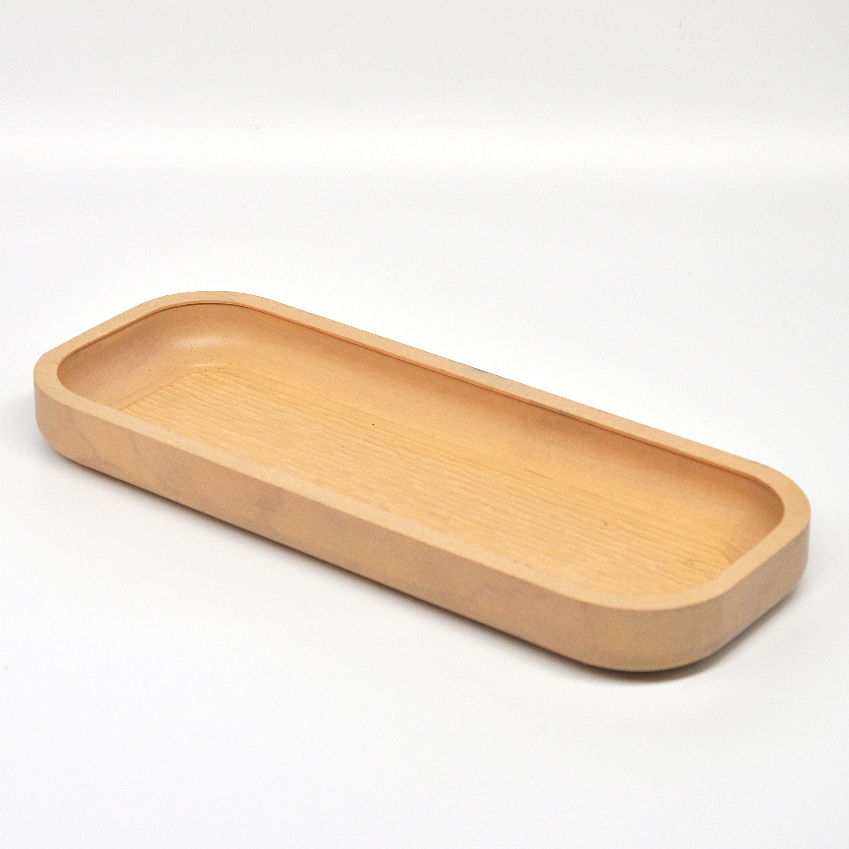 Holzschale Ahorn – Unikat aus Massivholz pine, 23 × 9 cm