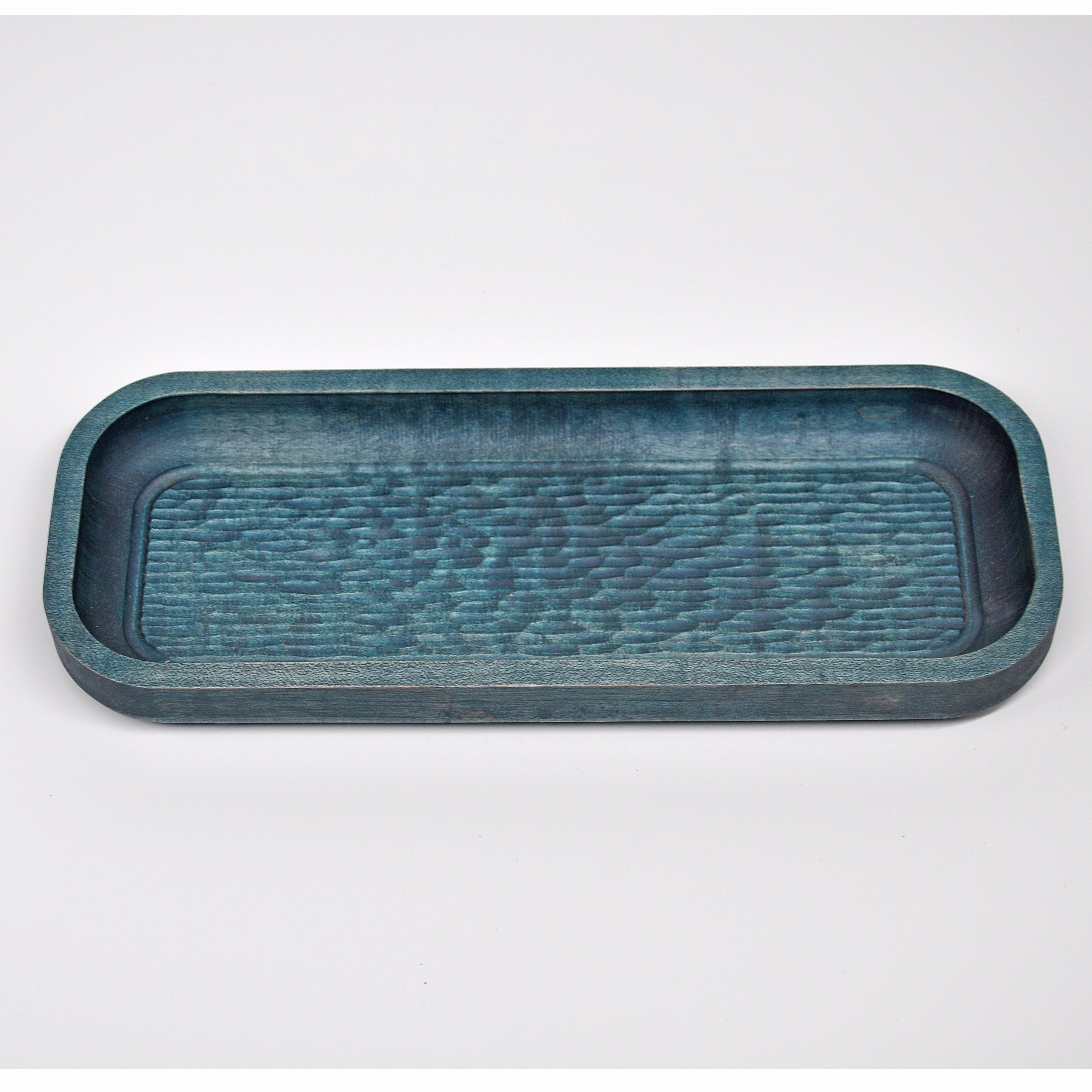 Holzschale Ahorn – Unikat aus Massivholz forest blue