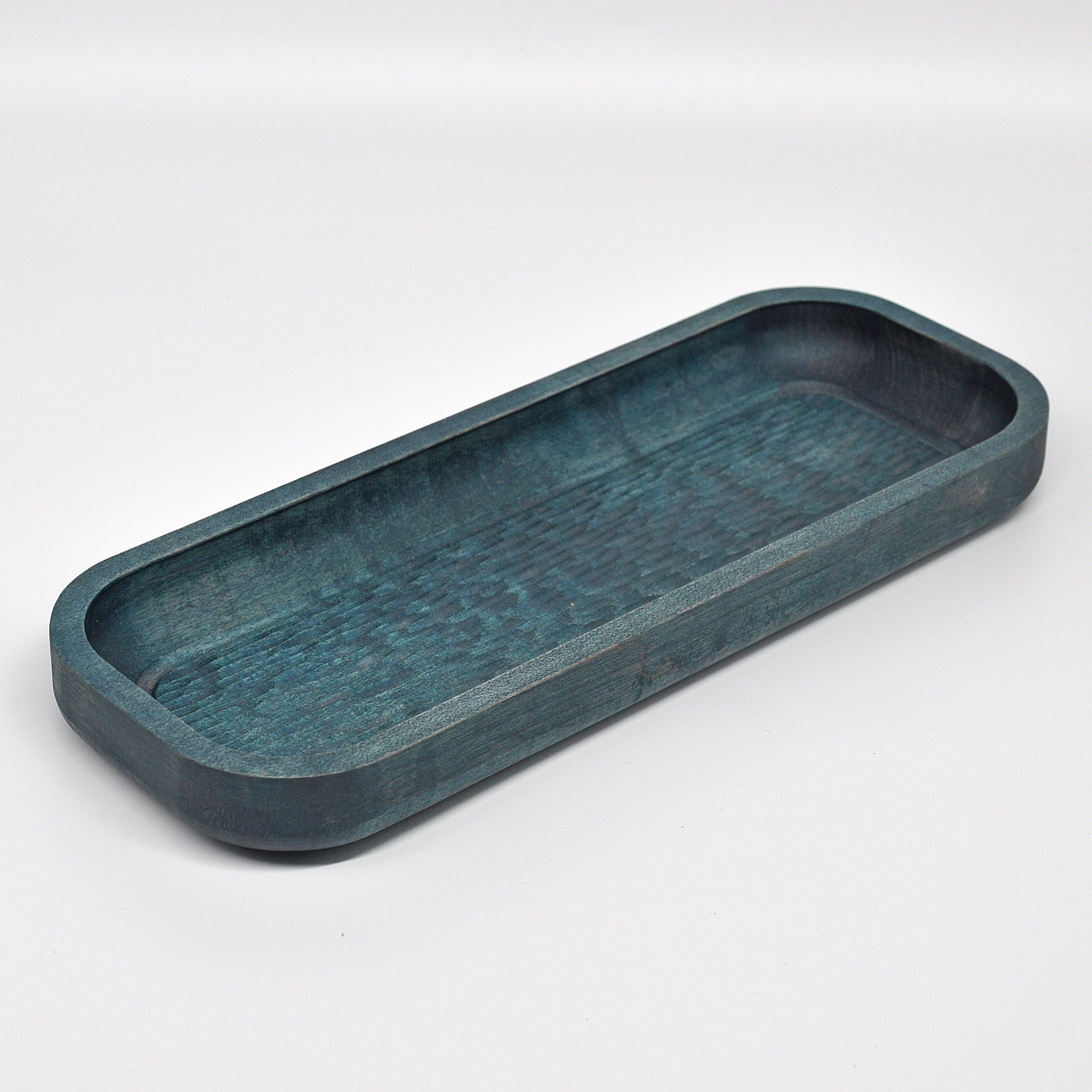 Holzschale Ahorn – Unikat aus Massivholz forest blue