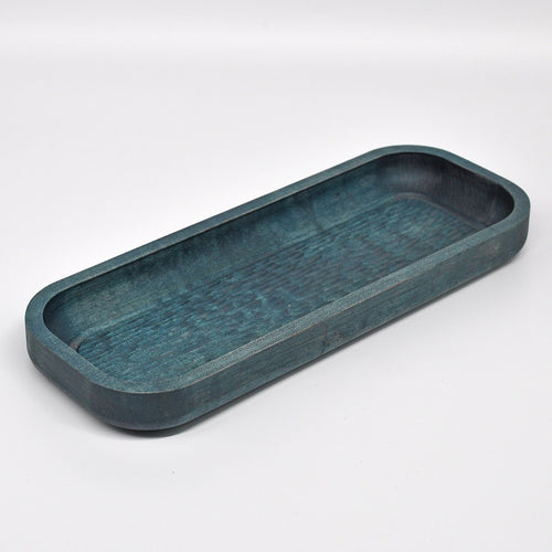 Holzschale Ahorn – Unikat aus Massivholz forest blue