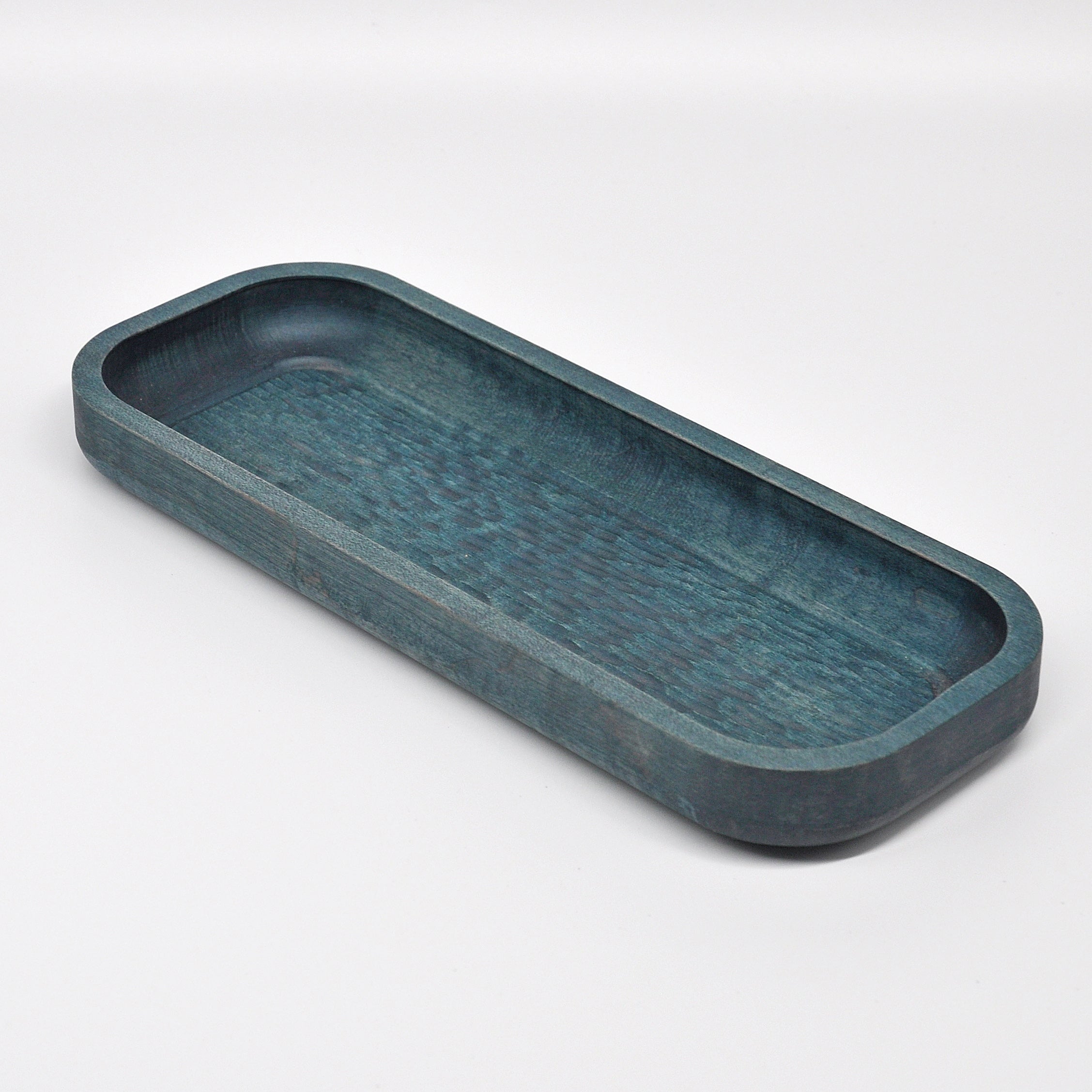 Holzschale Ahorn – Unikat aus Massivholz forest blue