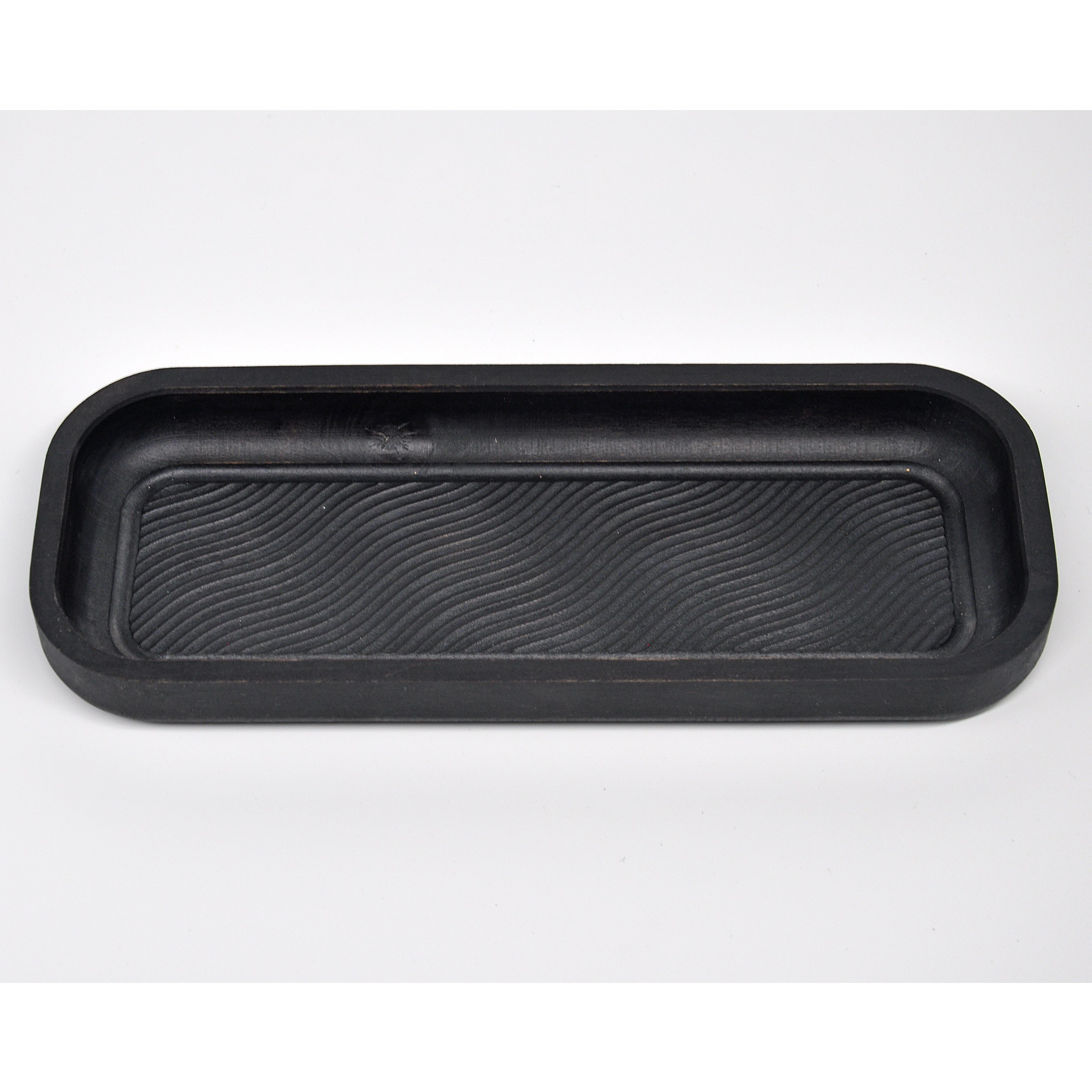 Holzschale Ahorn – Unikat aus Massivholz black, 23 × 9 cm