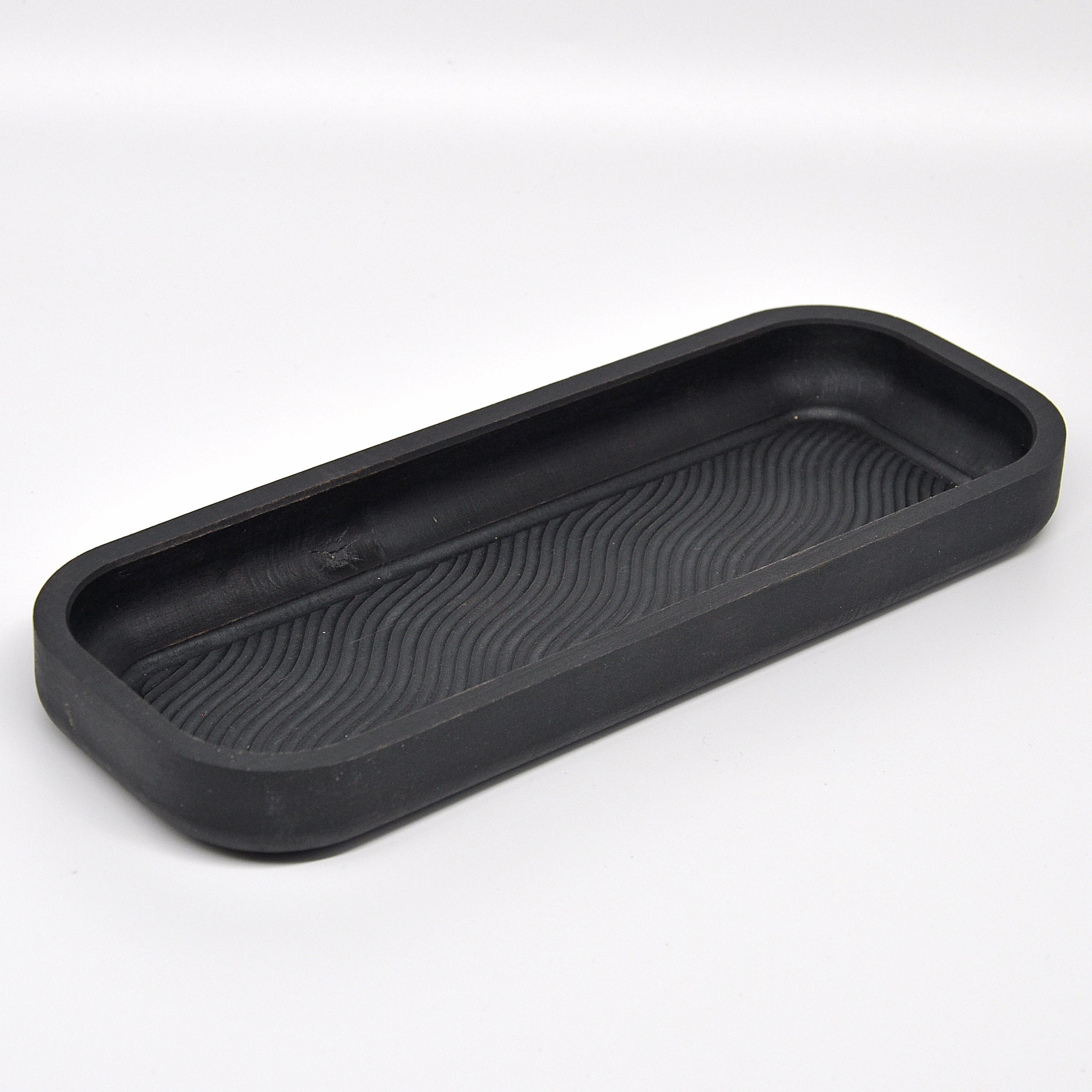 Holzschale Ahorn – Unikat aus Massivholz black, 23 × 9 cm