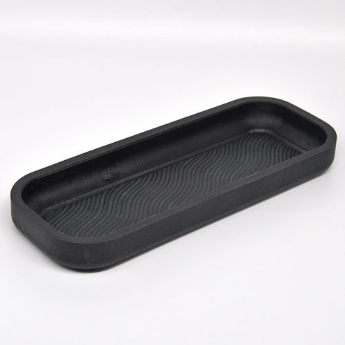 Holzschale Ahorn – Unikat aus Massivholz black, 23 × 9 cm