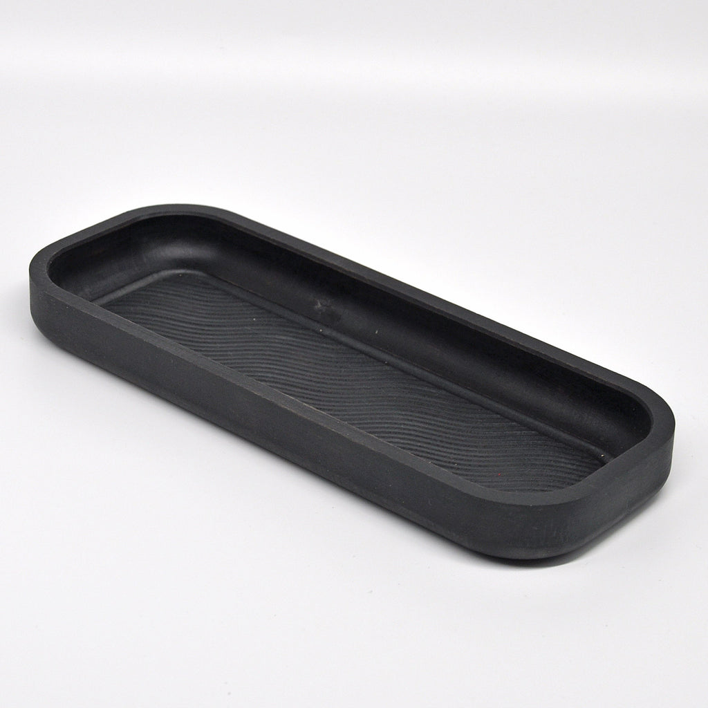 Holzschale Ahorn – Unikat aus Massivholz black, 23 × 9 cm
