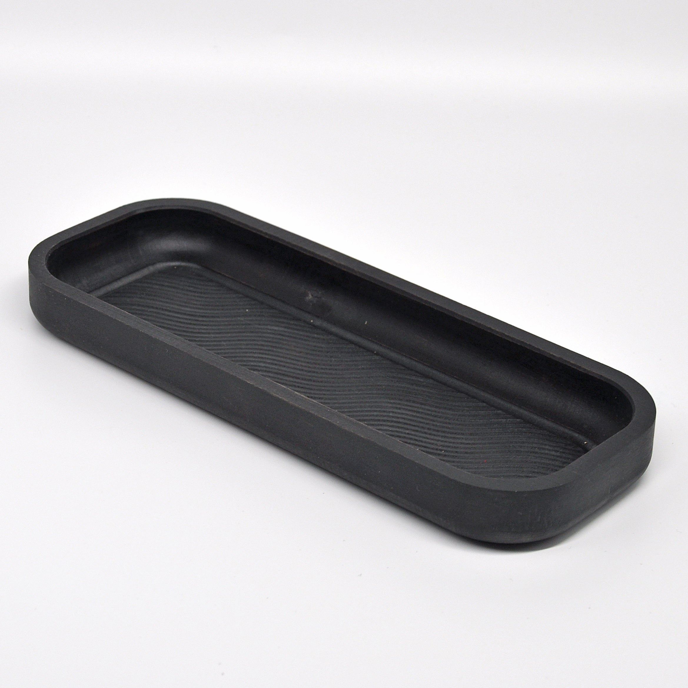Holzschale Ahorn – Unikat aus Massivholz black, 23 × 9 cm