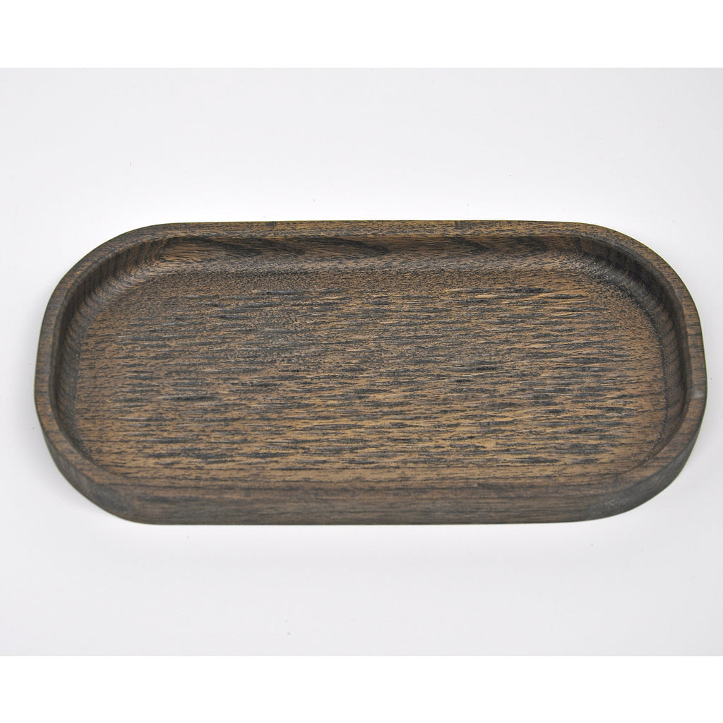 Holzschale Ahorn – Unikat aus Massivholz retro black, 24 × 12 cm