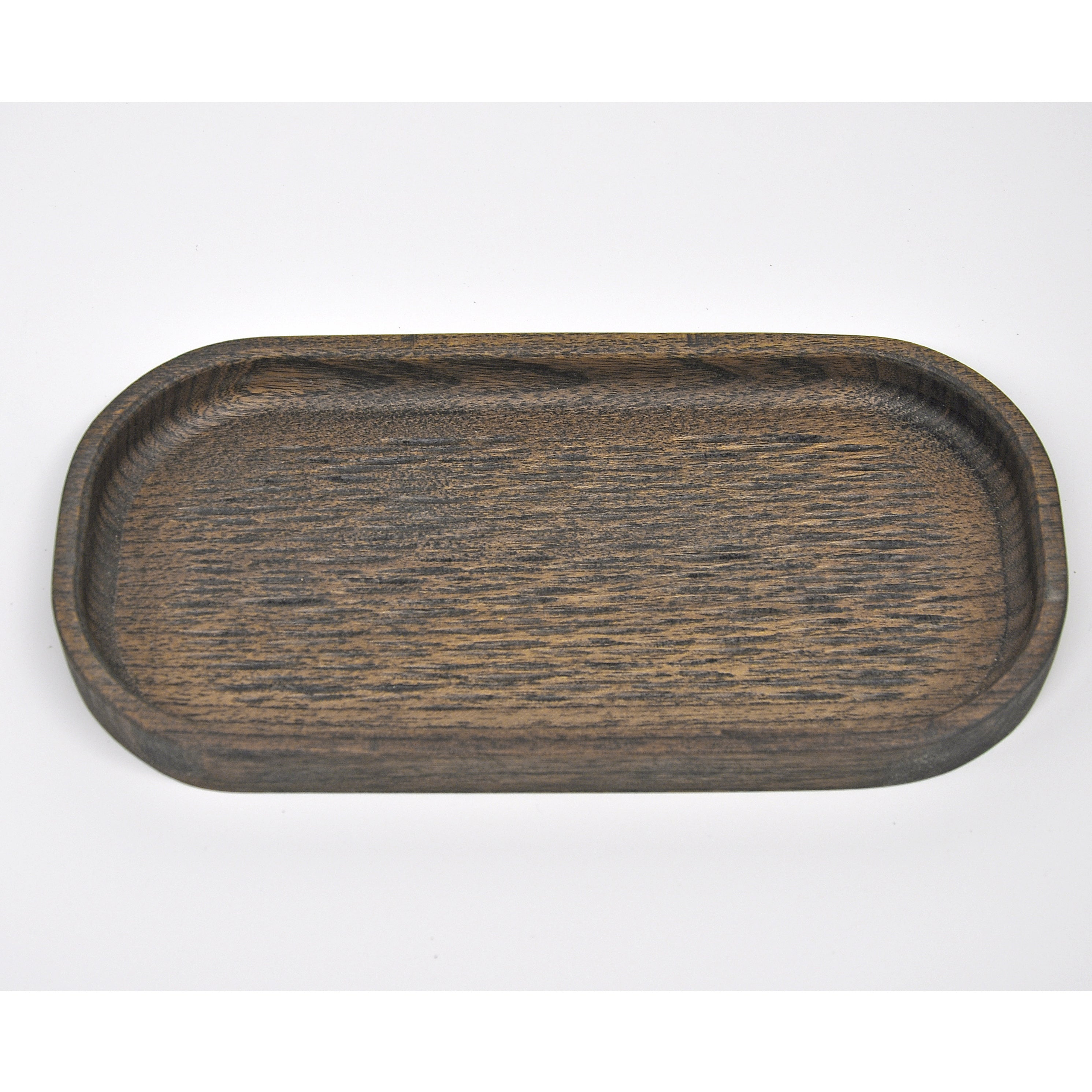 Holzschale Ahorn – Unikat aus Massivholz retro black, 24 × 12 cm