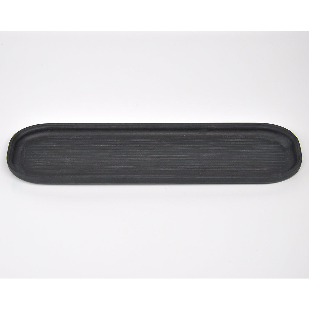 Holzschale Ahorn – Unikat aus Massivholz black, 32 × 8 cm