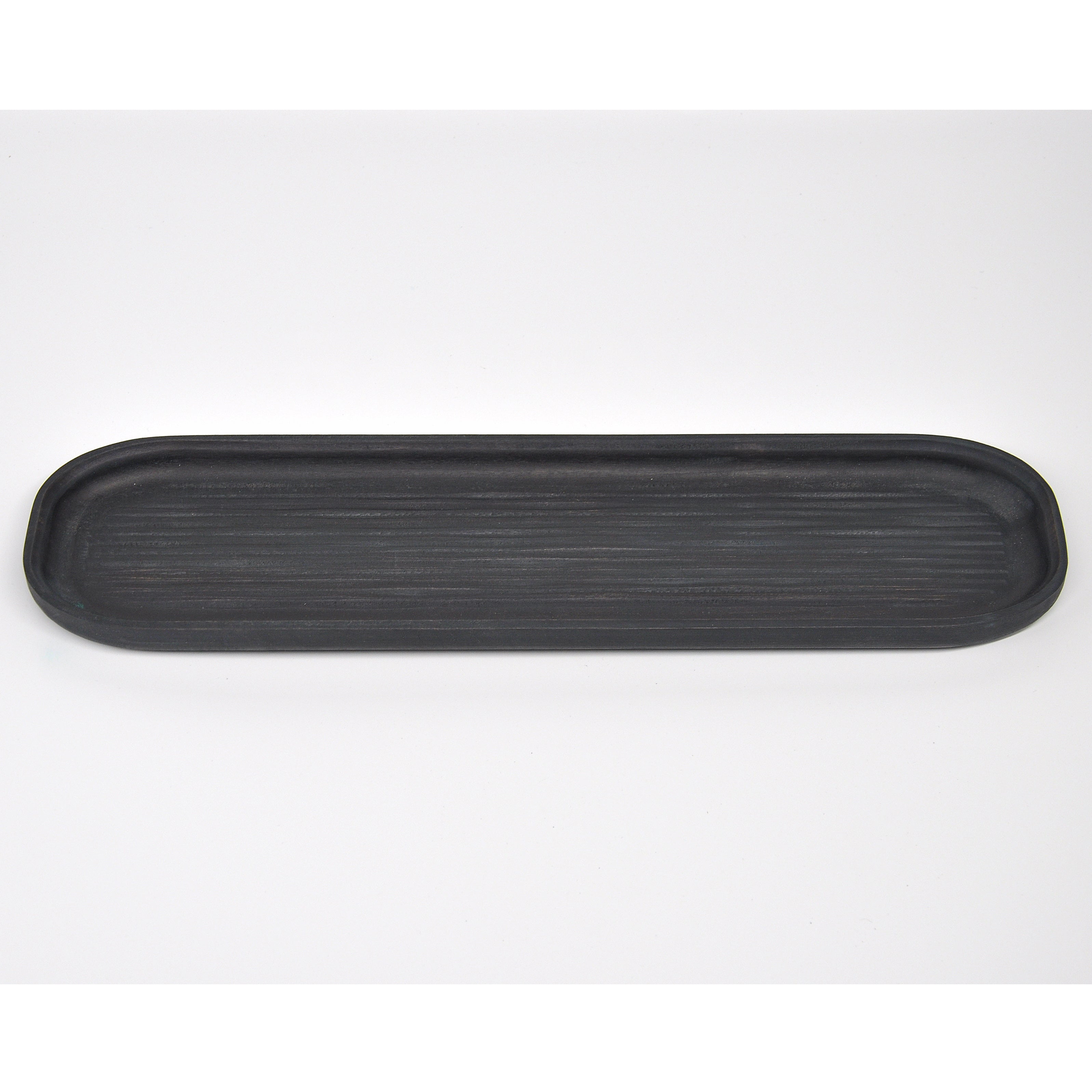 Holzschale Ahorn – Unikat aus Massivholz black, 32 × 8 cm