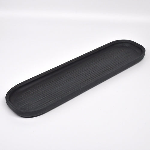 Holzschale Ahorn – Unikat aus Massivholz black, 32 × 8 cm