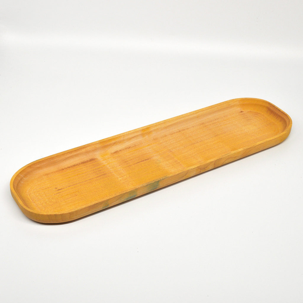 Holzschale Ahorn – Unikat aus Massivholz pine, 33 × 9 cm