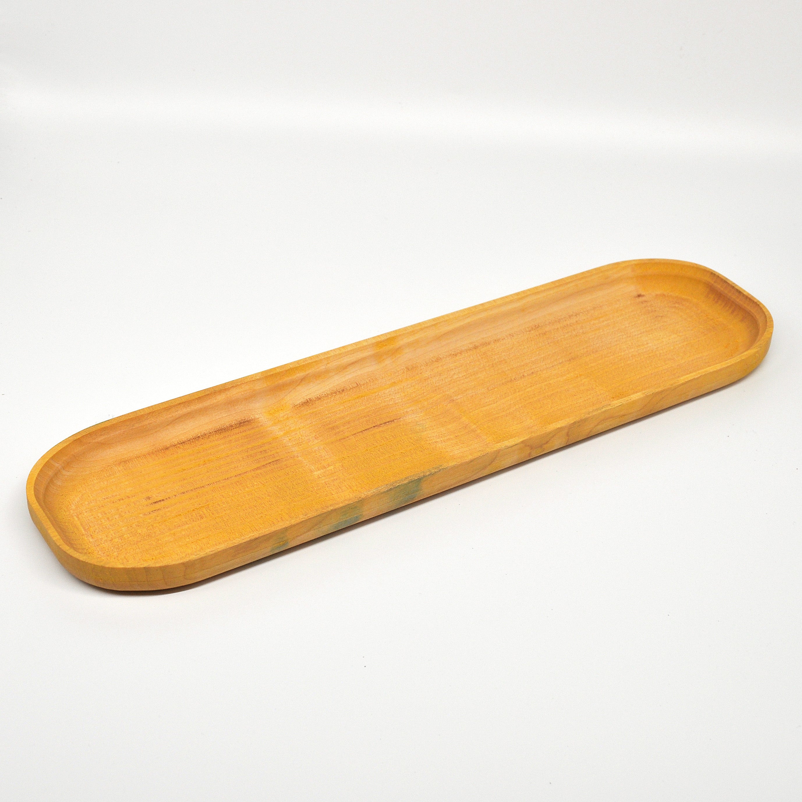 Holzschale Ahorn – Unikat aus Massivholz pine, 33 × 9 cm