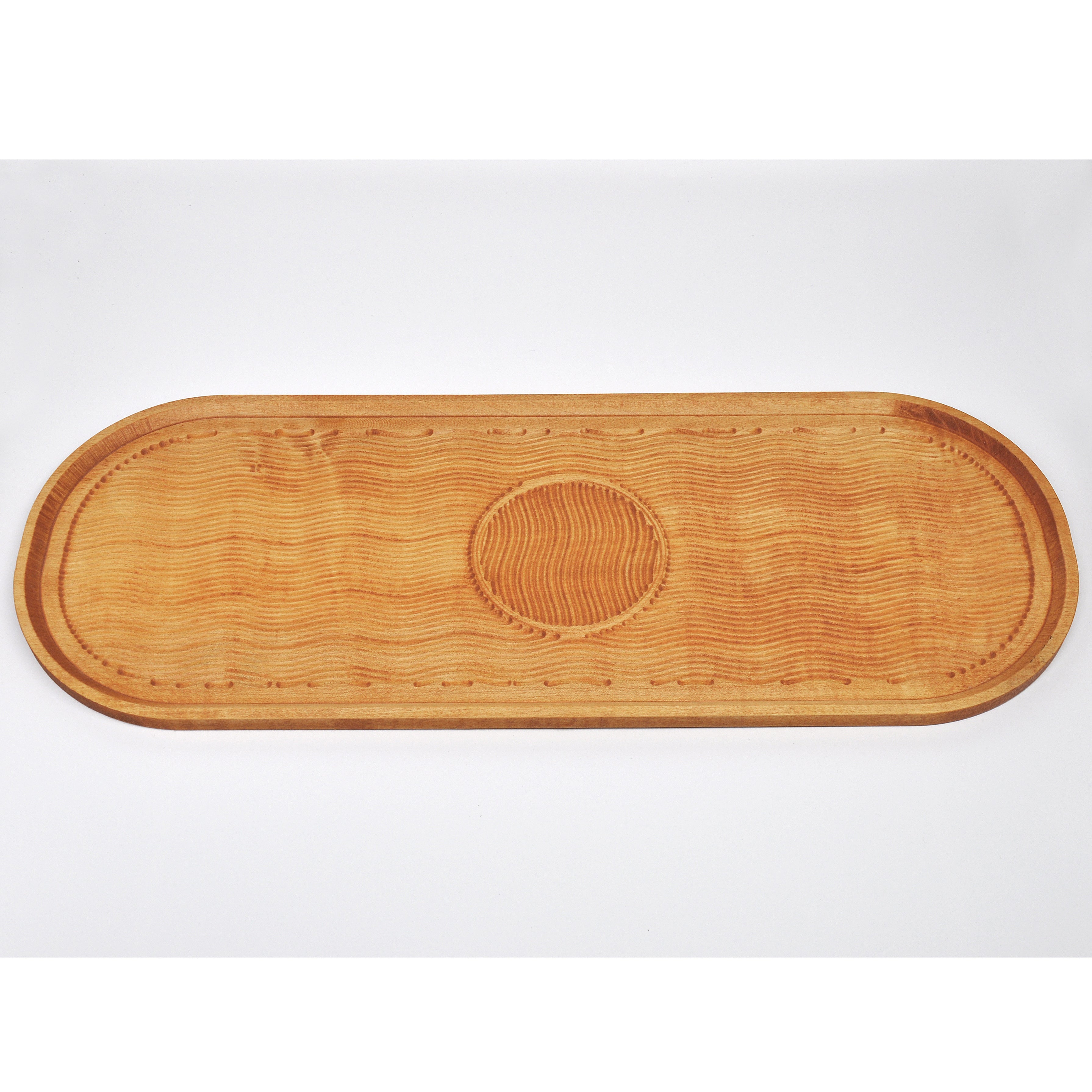Holzschale Ahorn – Unikat aus Massivholz pine, 44 × 17 cm