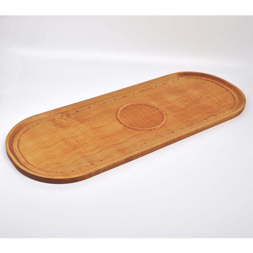 Holzschale Ahorn – Unikat aus Massivholz pine, 44 × 17 cm