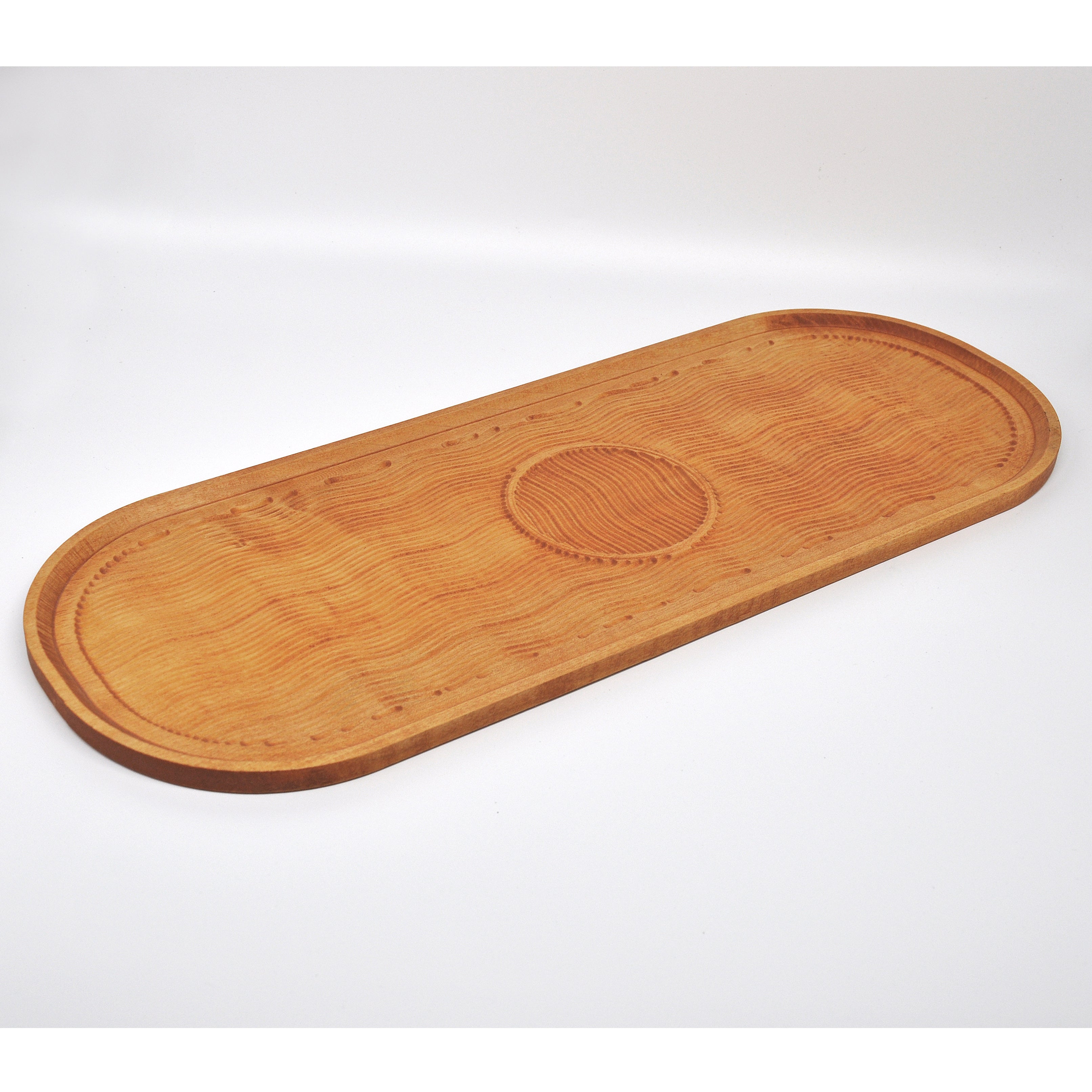 Holzschale Ahorn – Unikat aus Massivholz pine, 44 × 17 cm