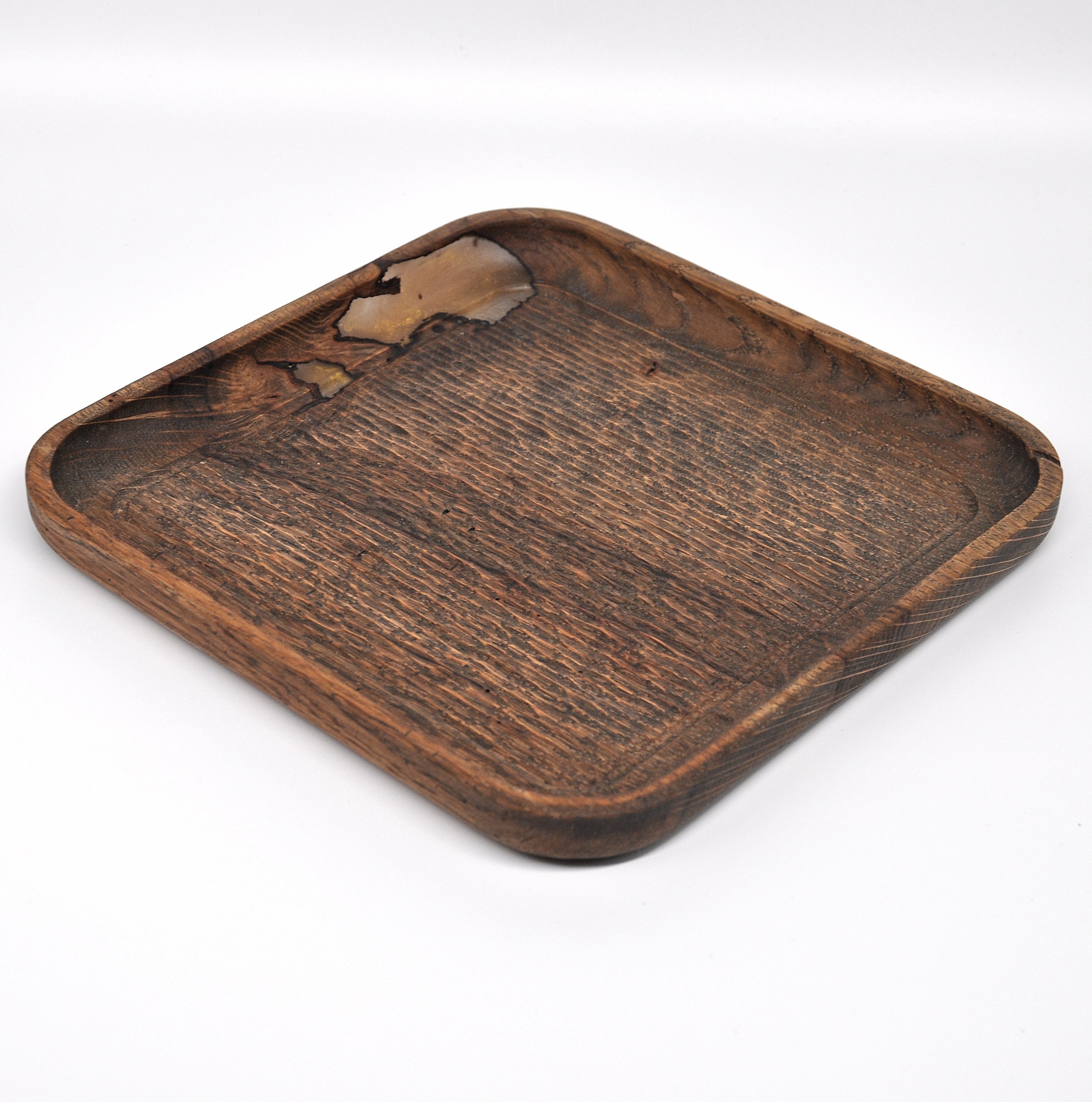 Holzschale Eiche – Unikat aus Massivholz retro old