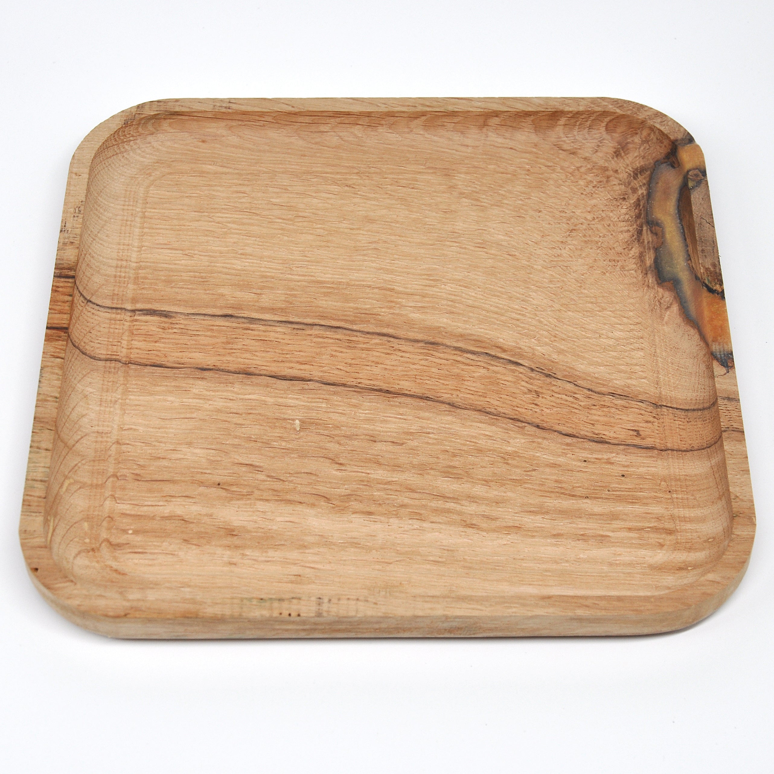 Holzschale Eiche – Unikat aus Massivholz old oak, 22 × 22 cm