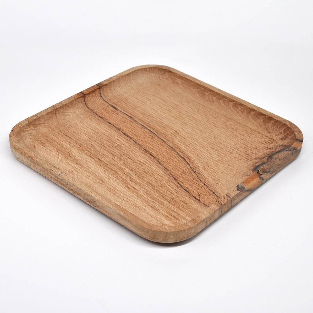 Holzschale Eiche – Unikat aus Massivholz old oak, 22 × 22 cm