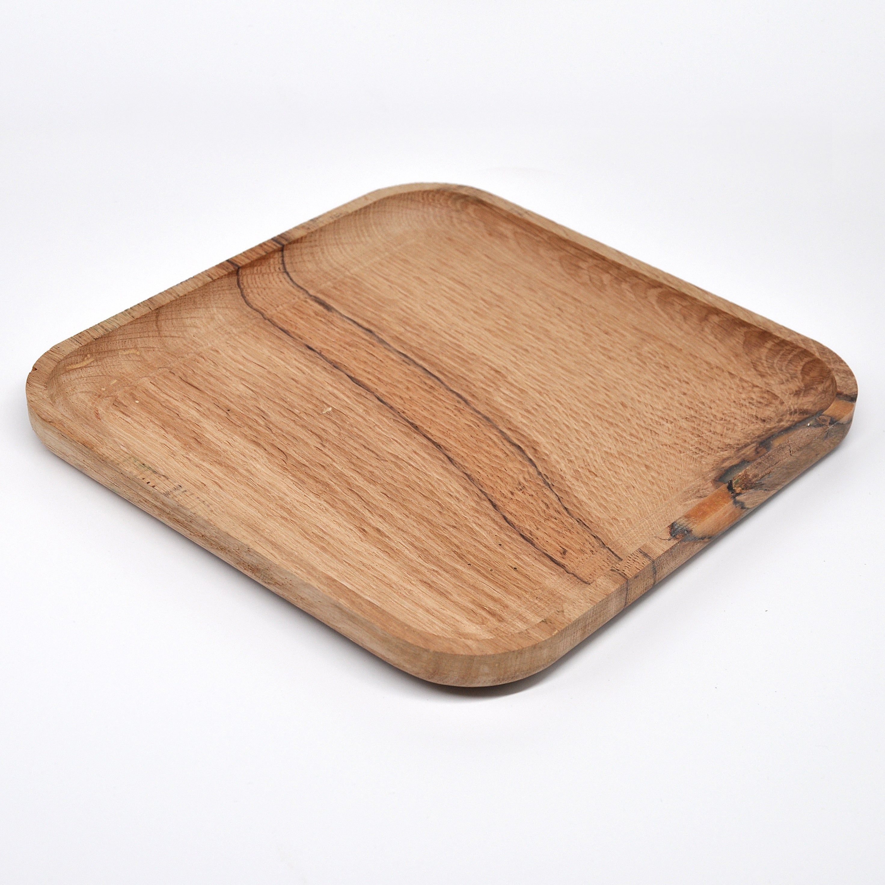 Holzschale Eiche – Unikat aus Massivholz old oak, 22 × 22 cm