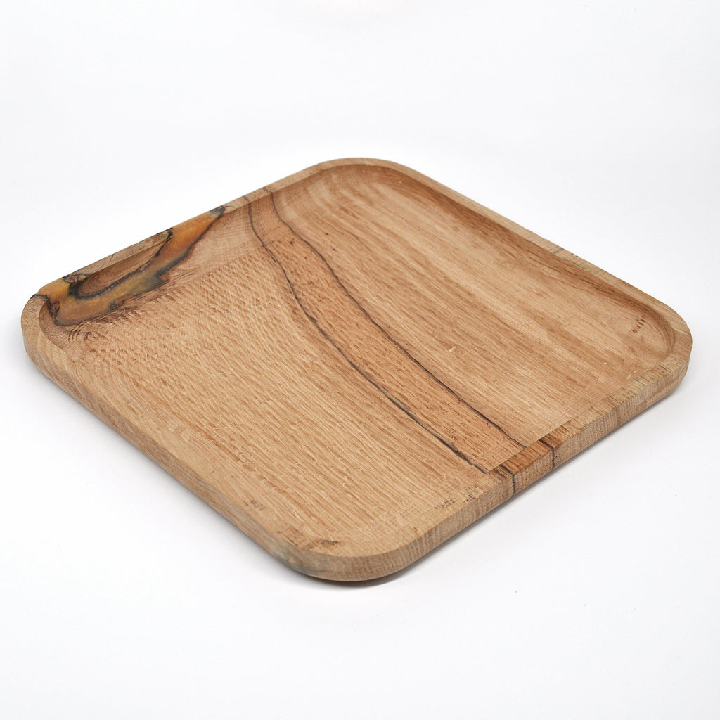 Holzschale Eiche – Unikat aus Massivholz old oak, 22 × 22 cm