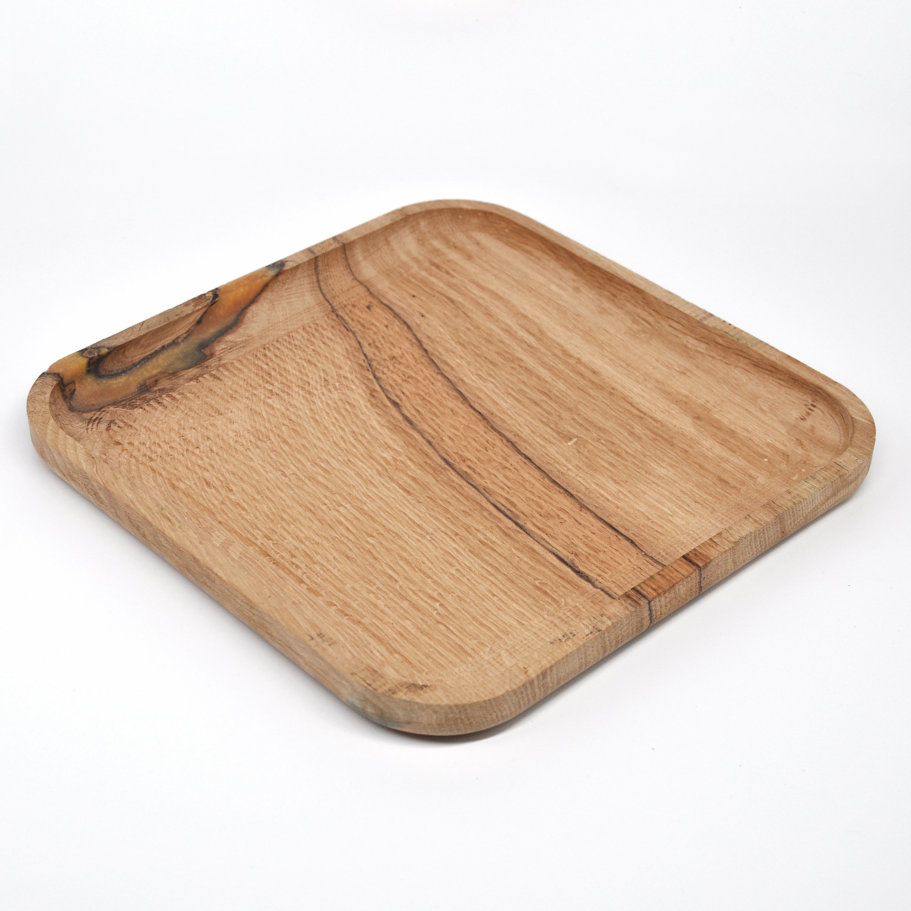 Holzschale Eiche – Unikat aus Massivholz old oak, 22 × 22 cm