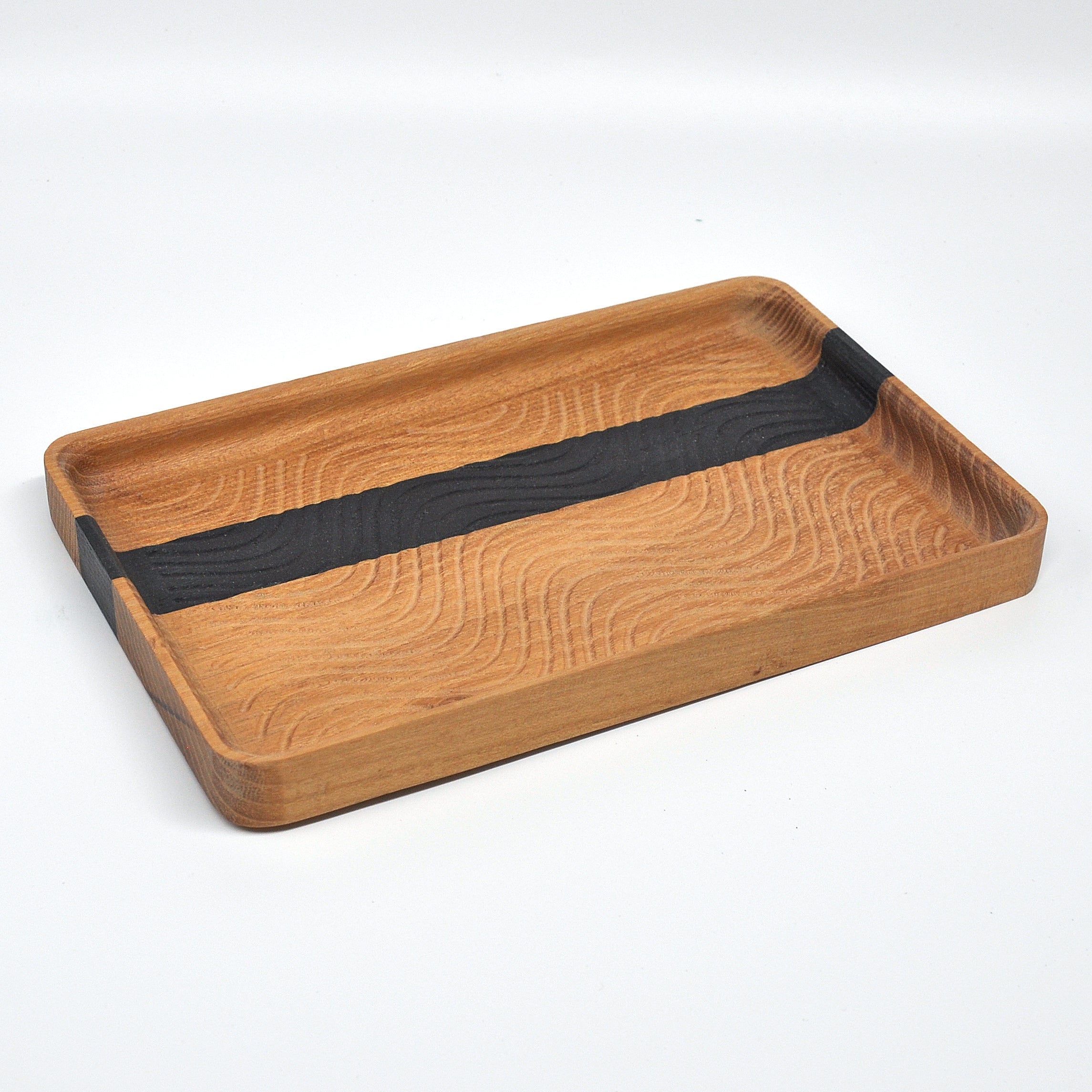 Holzschale Eiche – Unikat aus Massivholz sheen oark with moor oark line
