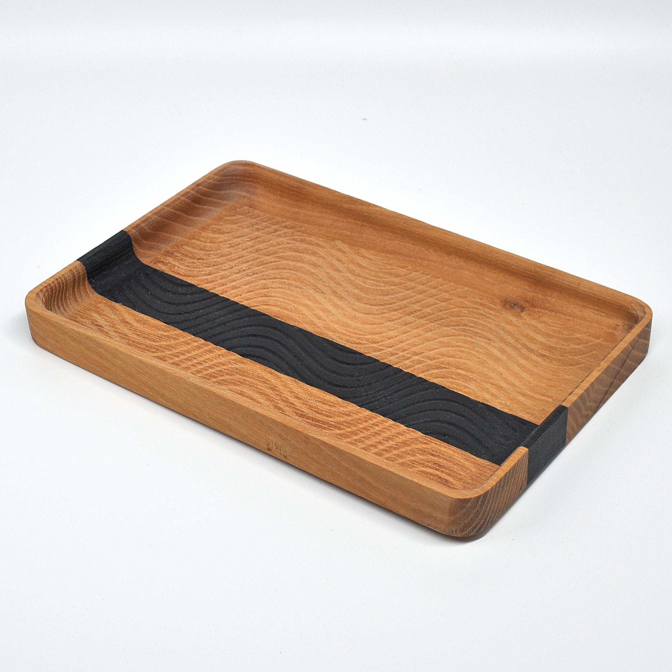 Holzschale Eiche – Unikat aus Massivholz sheen oark with moor oark line
