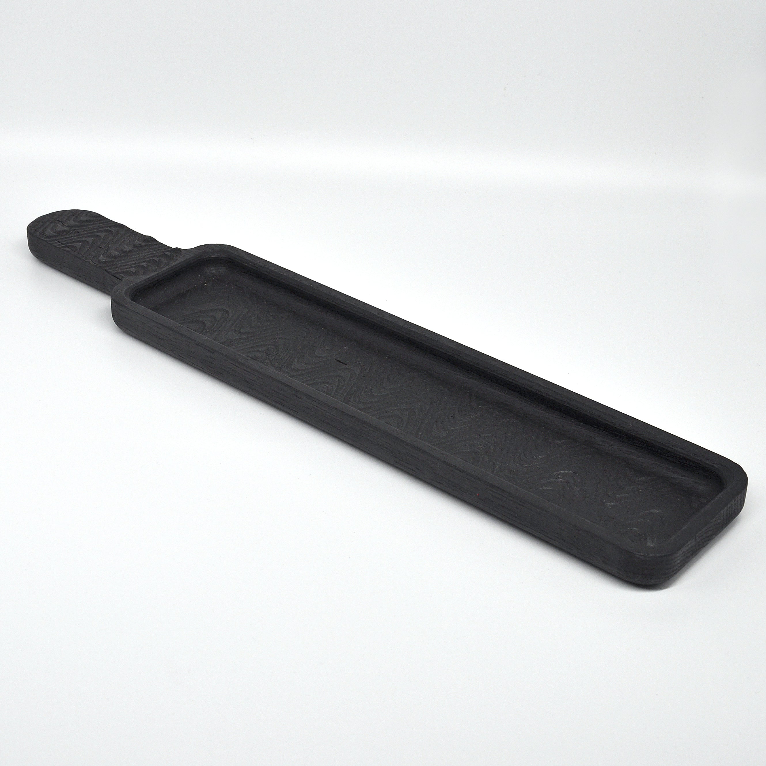 Holzschale Eiche – Unikat aus Massivholz deep black