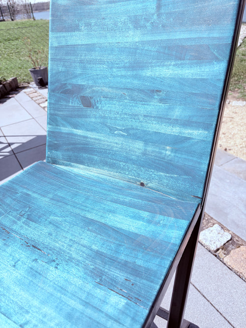 Barhocker für den Aussenbereich blau shean blue