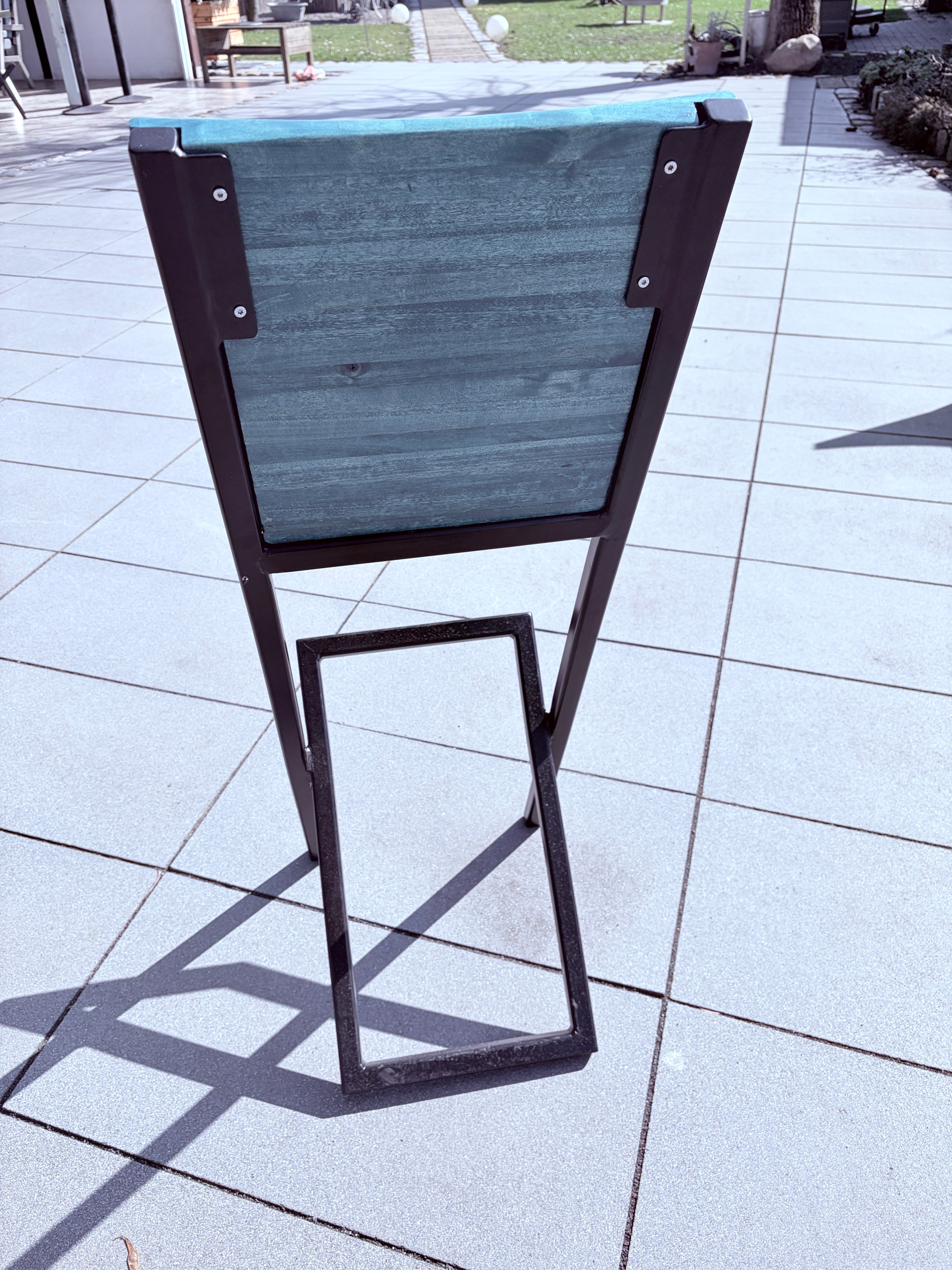 Barhocker für den Aussenbereich blau shean blue