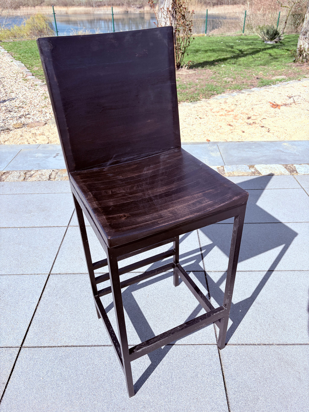 Barhocker für den Aussenbereich black
