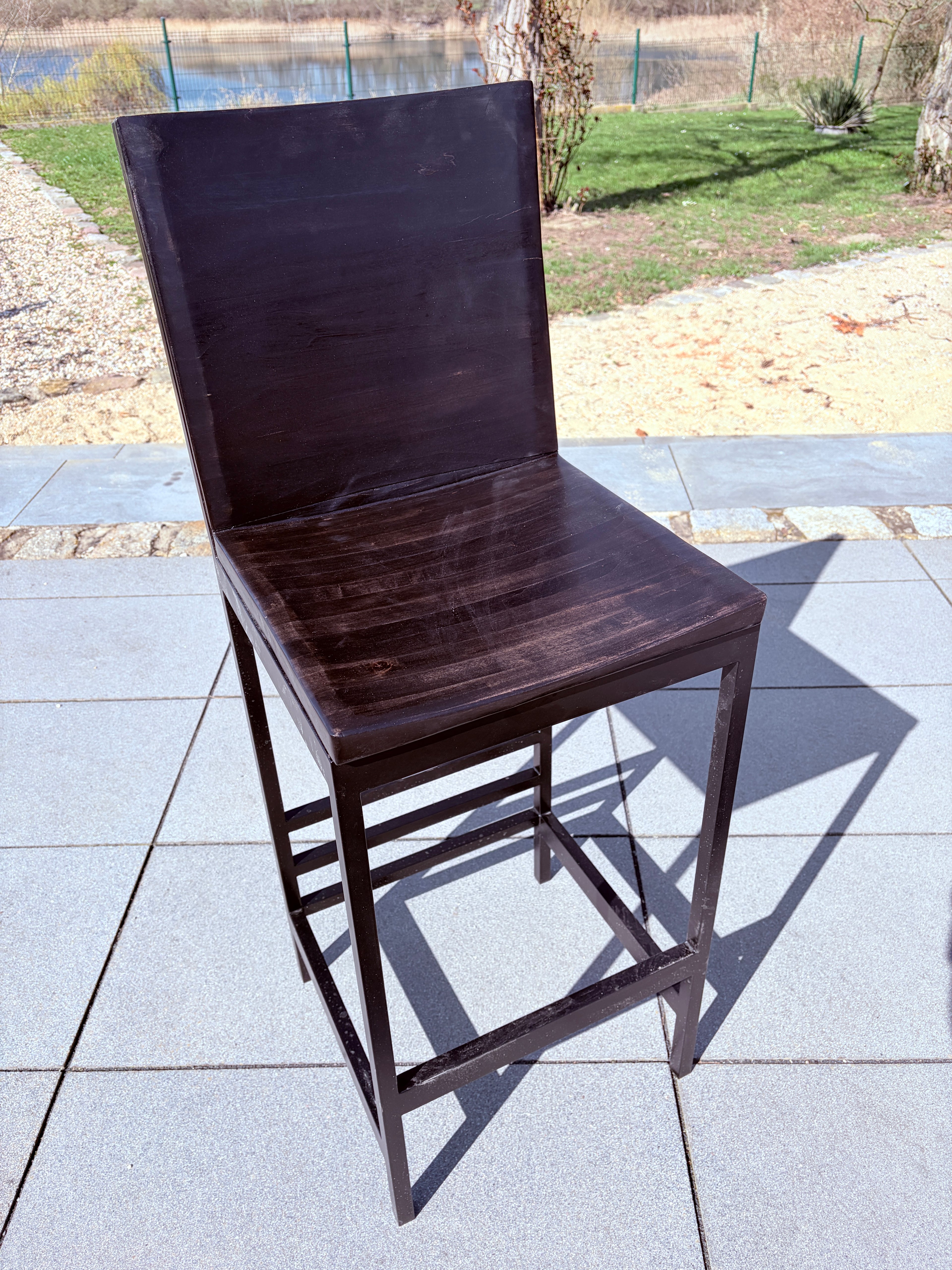 Barhocker für den Aussenbereich black