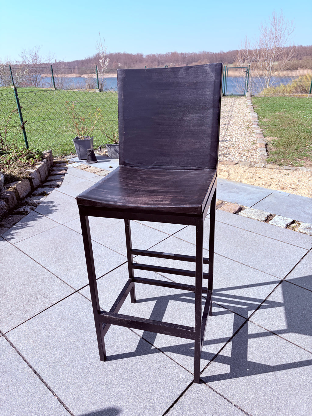 Barhocker für den Aussenbereich black