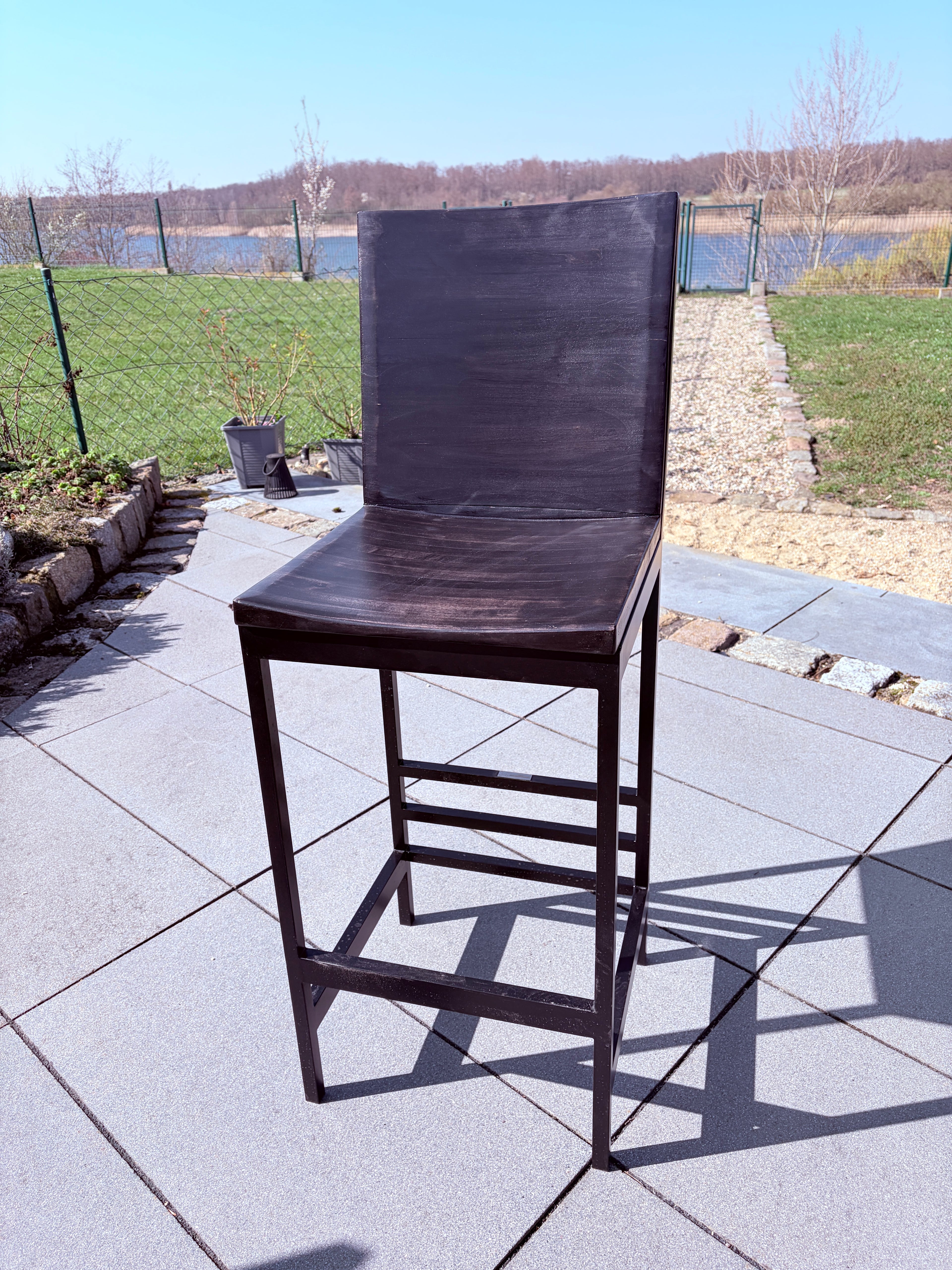 Barhocker für den Aussenbereich black