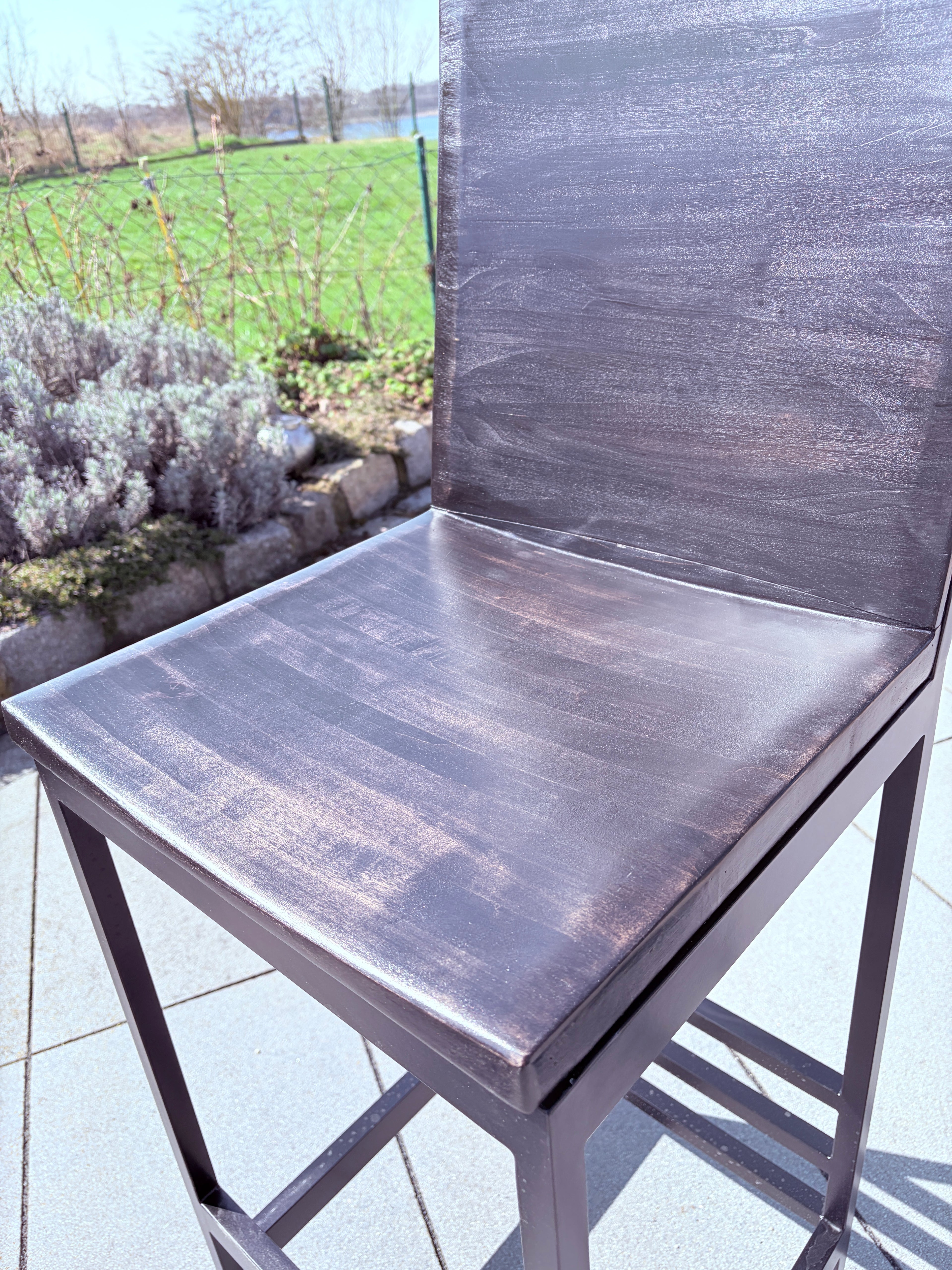 Barhocker für den Aussenbereich black