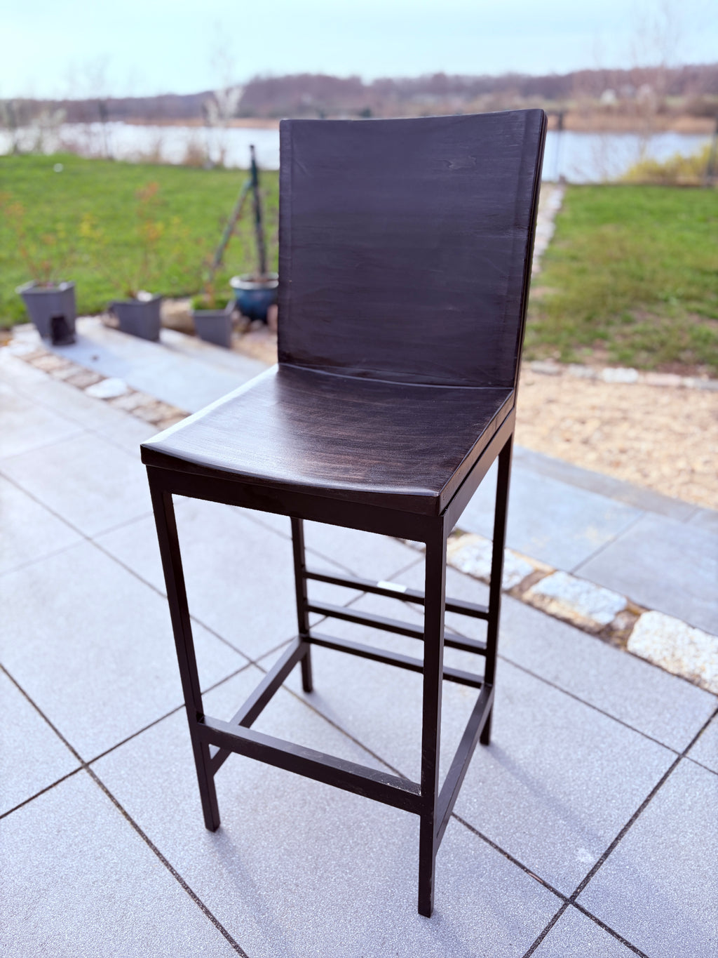 Barhocker für den Aussenbereich black