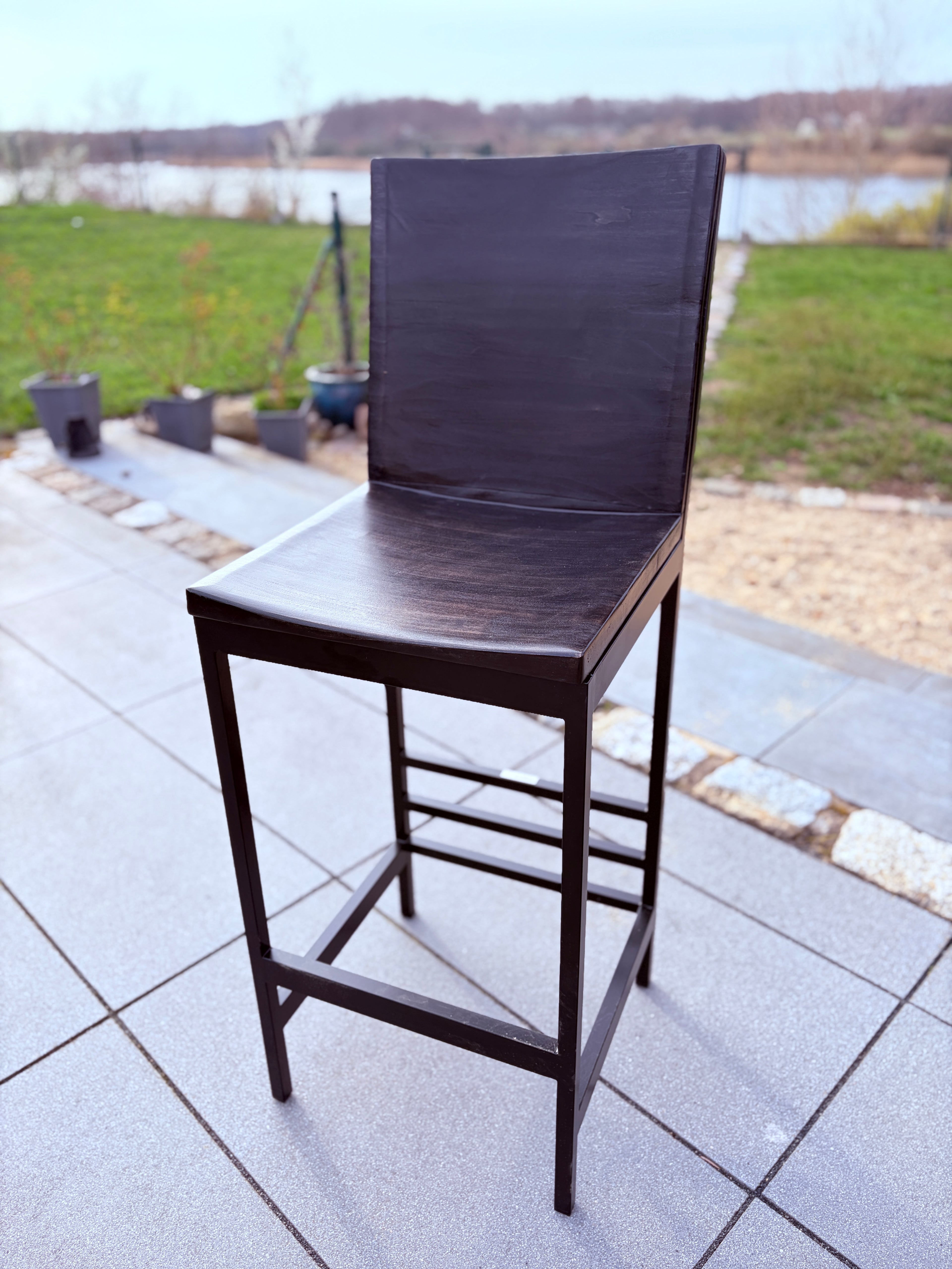 Barhocker für den Aussenbereich black