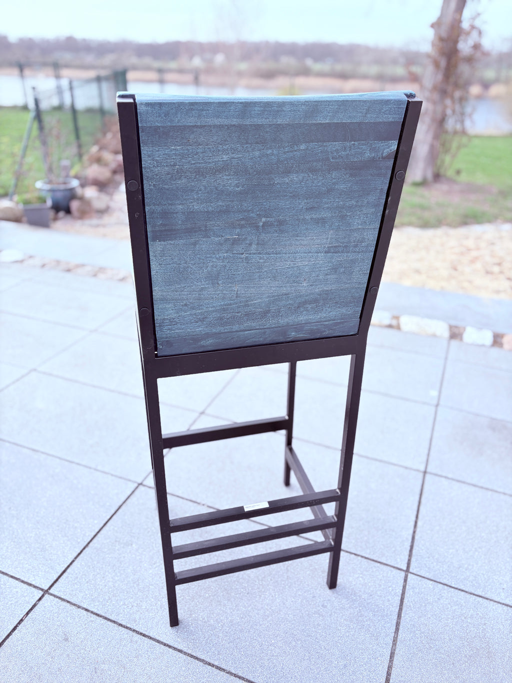 Barhocker für den Aussenbereich Jeans Blau