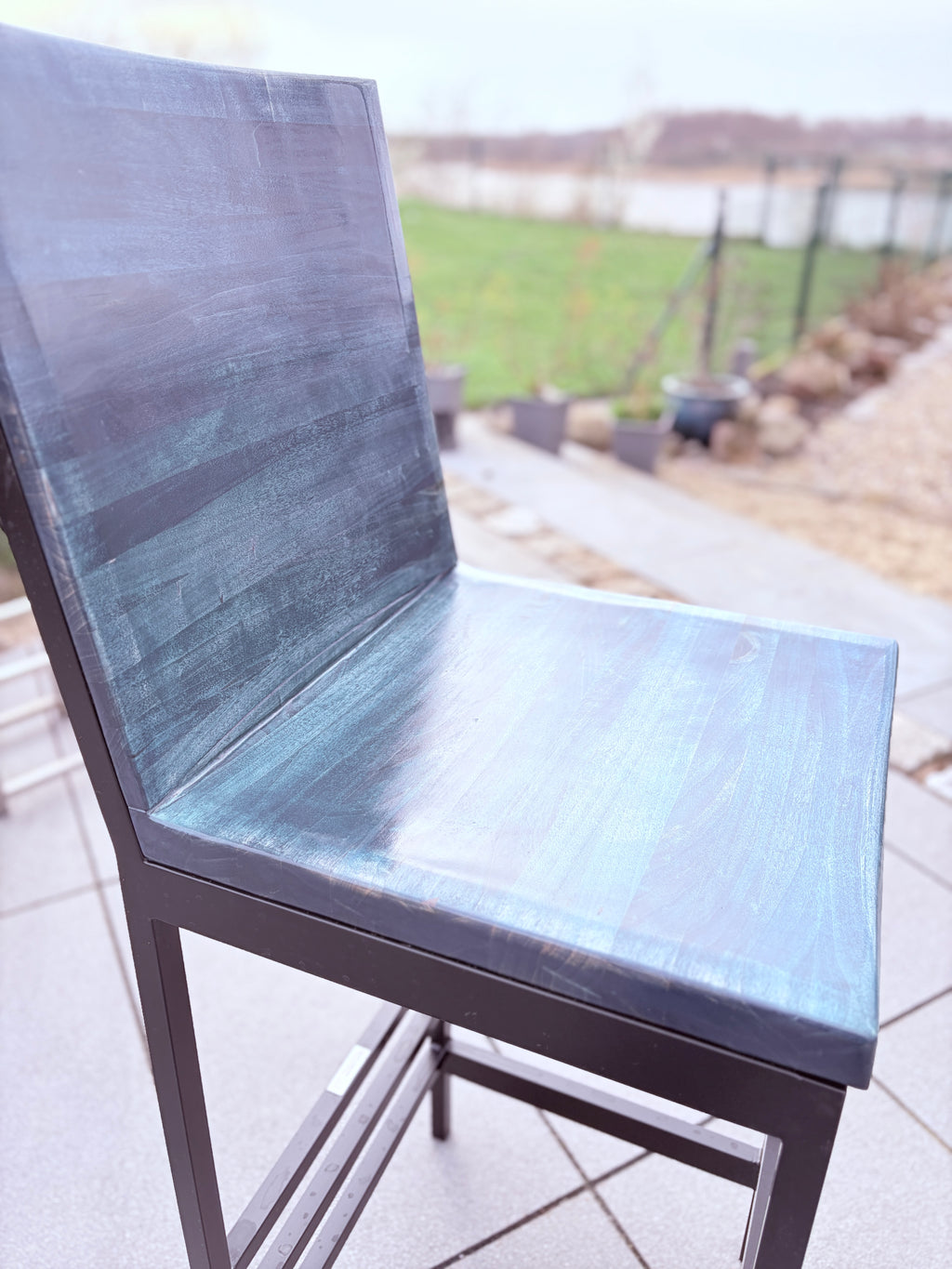 Barhocker für den Aussenbereich Jeans Blau