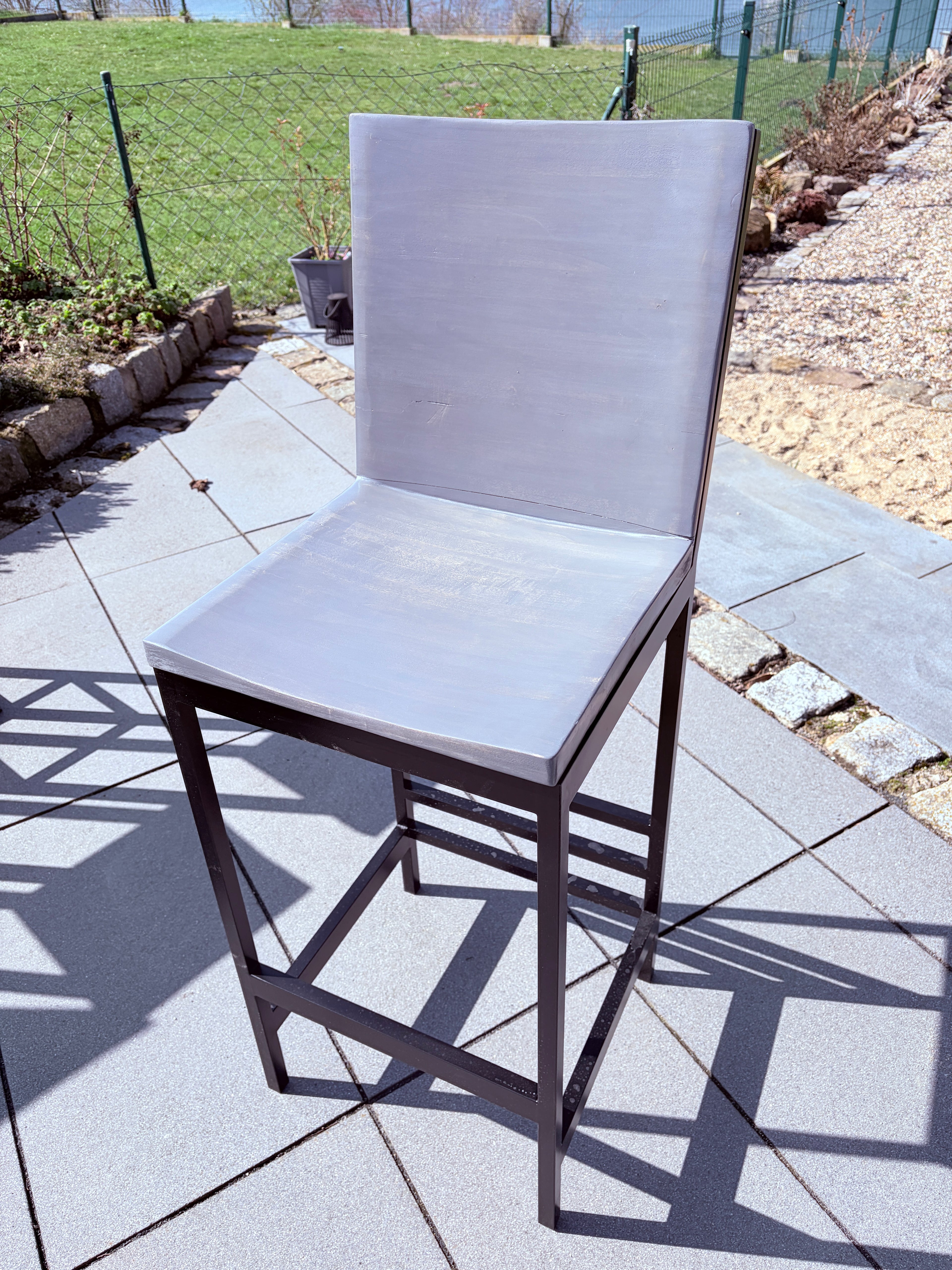 Barhocker für den Aussenbereich SilverGrey