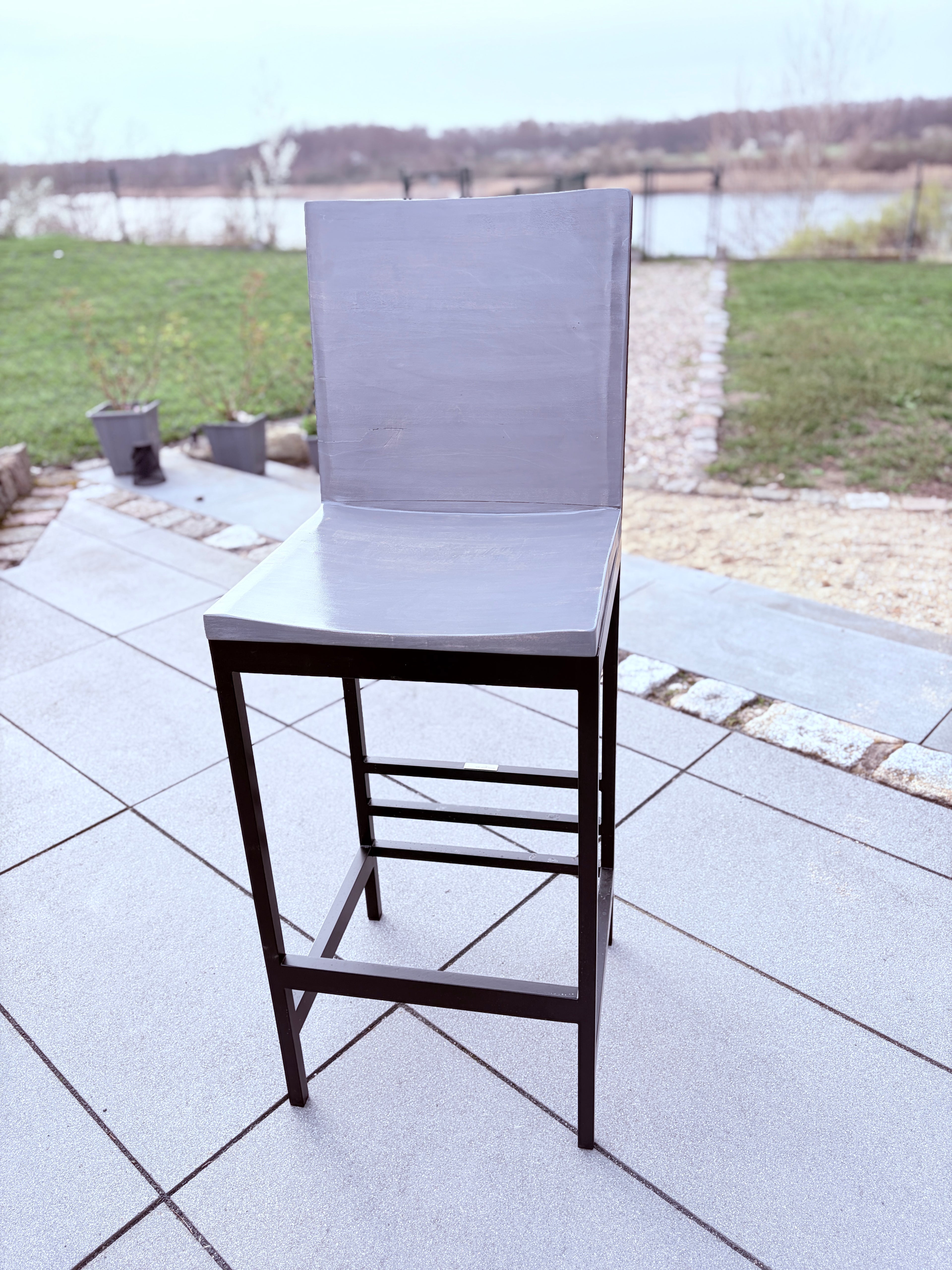 Barhocker für den Aussenbereich SilverGrey